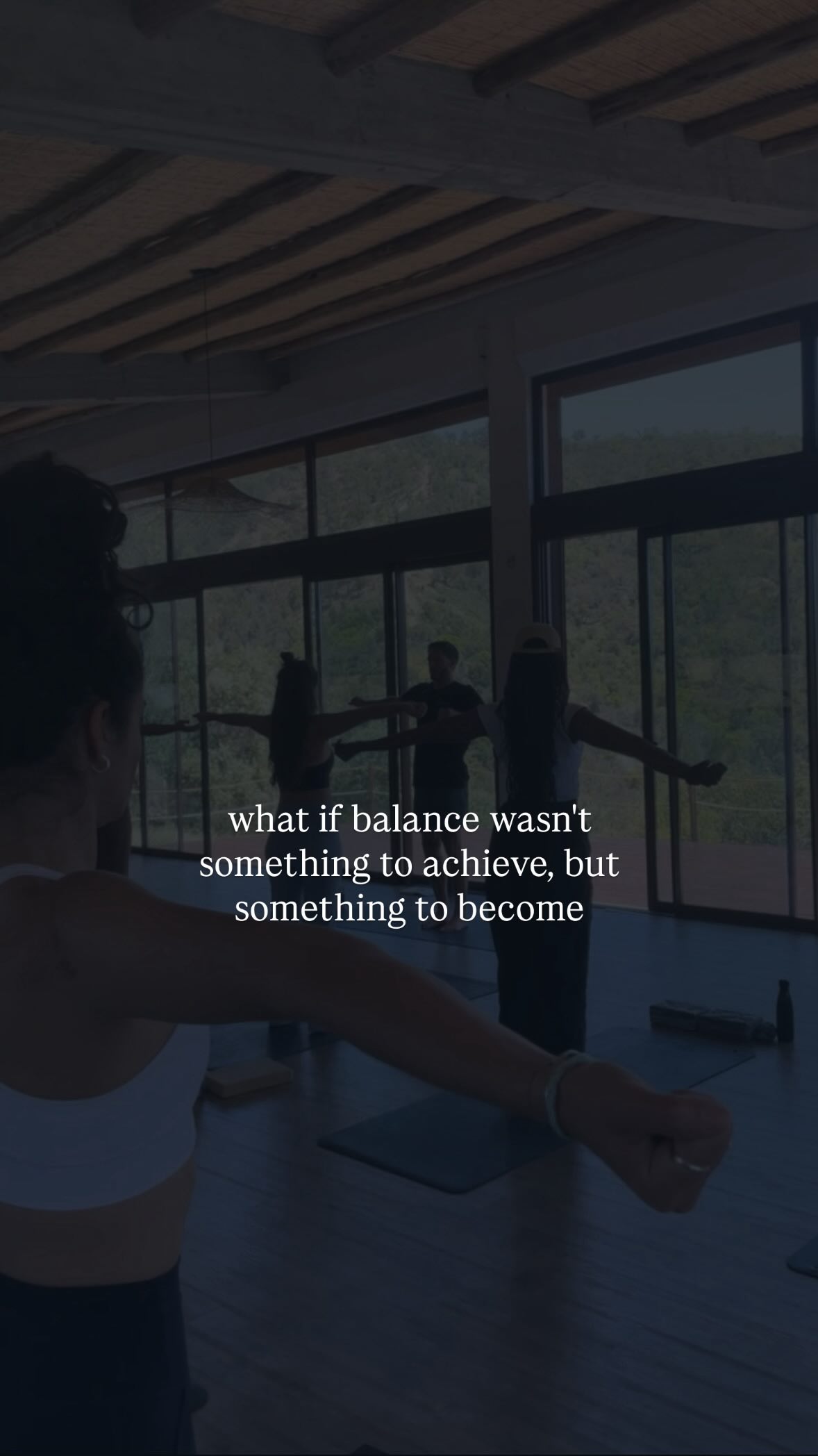 what if balance isn’t about doing less or doing more
but about doing what’s right for you
we’ve been taught to chase it like some finish line
work-life balance
mind-body balance
yin-yang balance
as if balance means everything stays still
but real balance moves. it shifts. it breathes.
it asks you to stay with yourself when things tilt
to notice what throws you off
and to learn how to come back
balance isn’t something you find
it’s something you become
🎥 shots from our 2025 retreat
ONE MORE earlybird discount left for 2026
link in bio to learn more xx