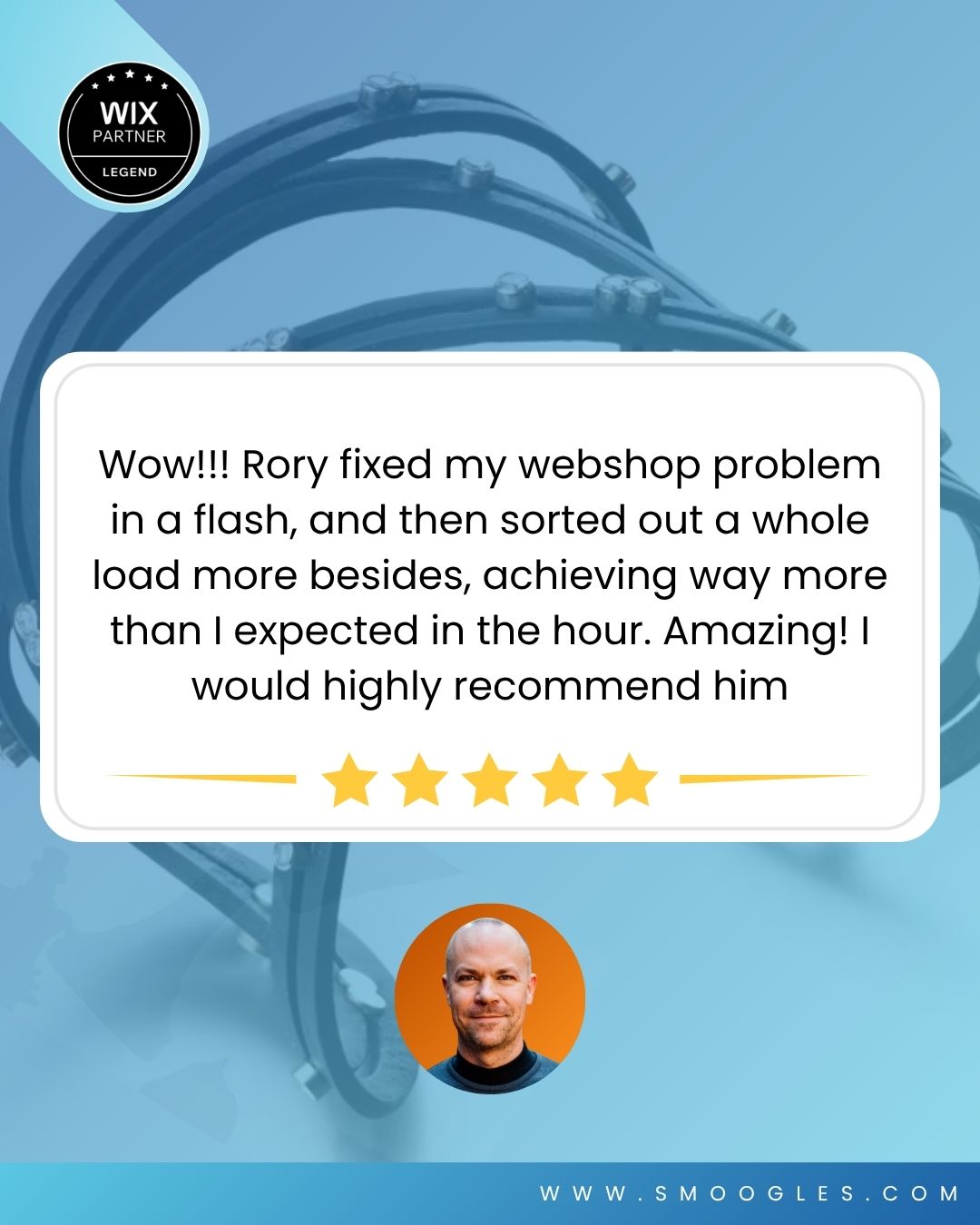 Power Hour review from @annabeleley
"Wow!!! Rory fixed my webshop problem in a flash, and then sorted out a whole load more besides, achieving way more than I expected in the hour. Amazing! I would highly recommend him"
Love working on these kind of high impact sessions where i sort out your Wix Website in one hour 💪⏳