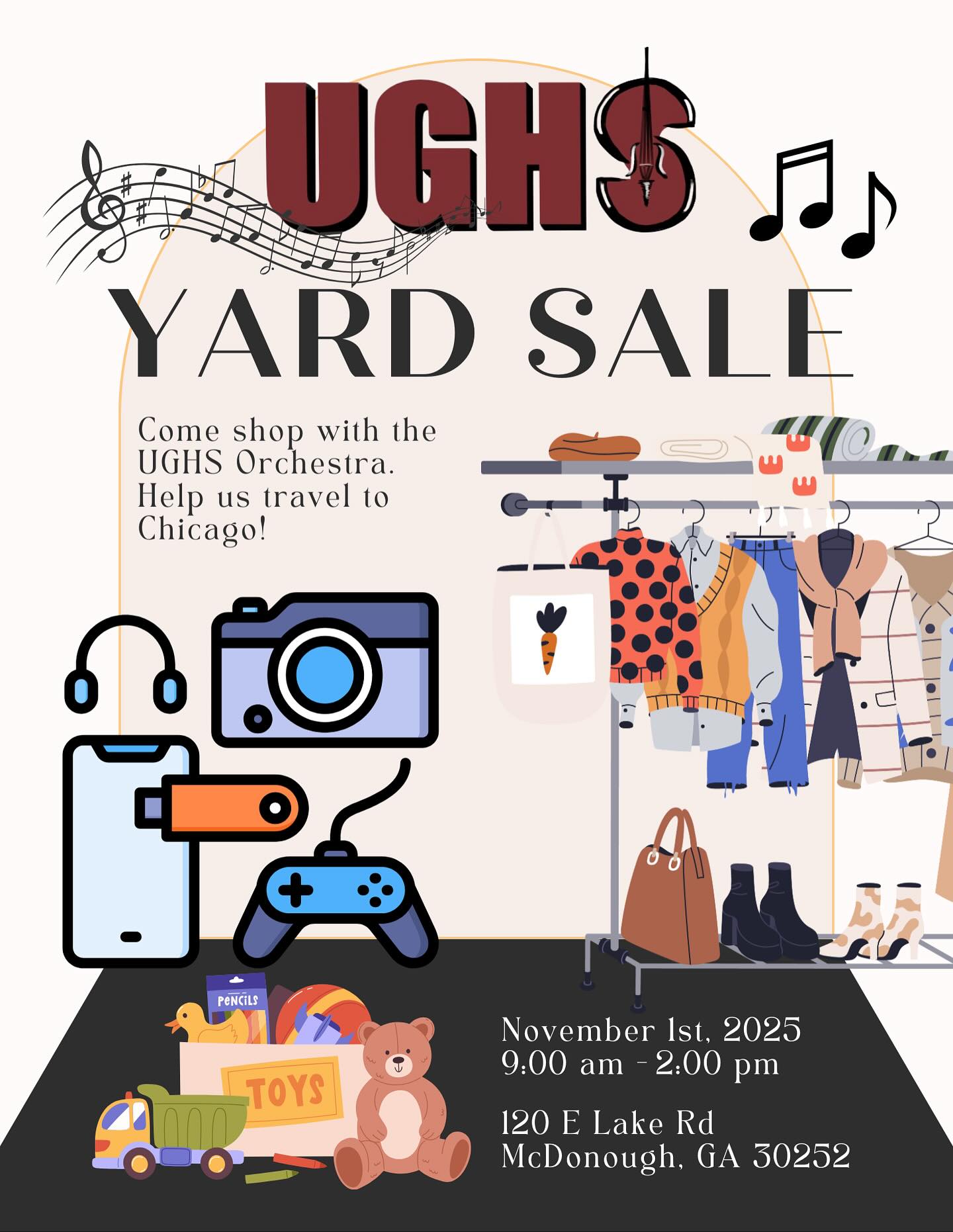 Come support the UGHS Orchestra and help send our students to Chicago to perform!