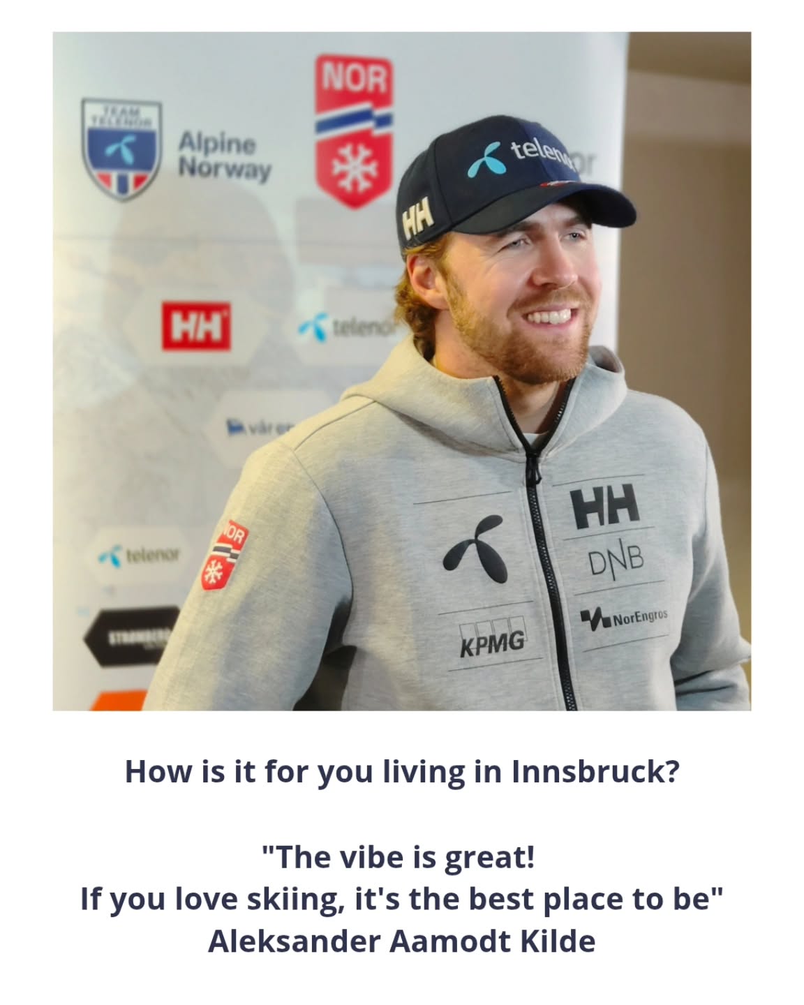 On October 23, we interviewed Aleksander AAmodt Kilde at the Bergland Hotel in #Soelden during the annual media conference with Team Telenor Alpine Norway and Helly Hansen ahead of the Alpine World Cup Season Opener.
Full interview link in Bio