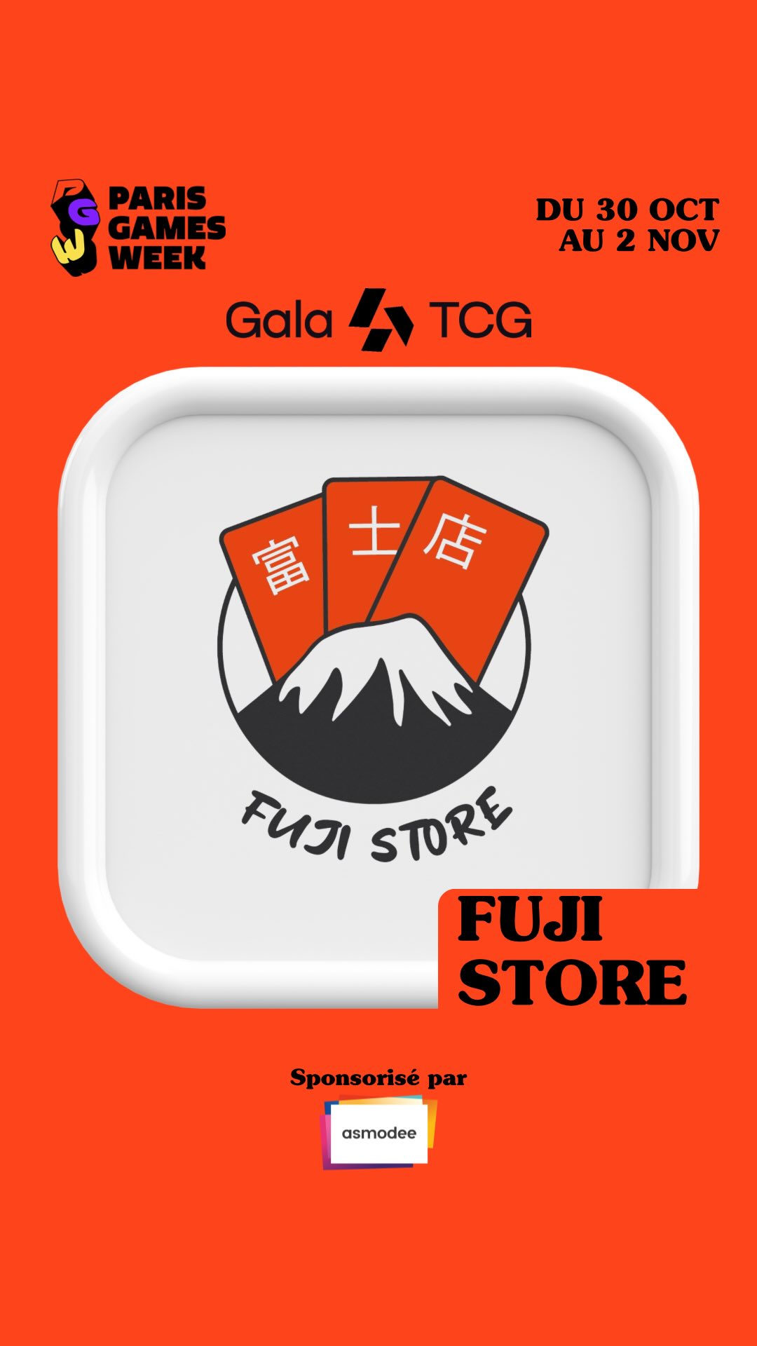 @_fujistore_ sera au Gala TCG lors de la @parisgamesweek 🫶🏼
Fidèle exposant du Gala TCG, Fuji Store revient cette année encore pour vous plonger dans une atmosphère unique, entre passion et immersion totale dans le monde du TCG.
Sur leur stand, découvrez une sélection d’items Pokémon, Lorcana et One Piece, le tout dans une ambiance typiquement japonaise qui ravira les collectionneurs et les curieux.
Rendez-vous sur leur stand du 30 octobre au 2 novembre, Paris Expo Porte de Versailles.
🎟 Billetterie en ligne sur www.parisgamesweek.com
#GalaTCG #PGW #DIOIB #PokemonTCG #TCGCollectors