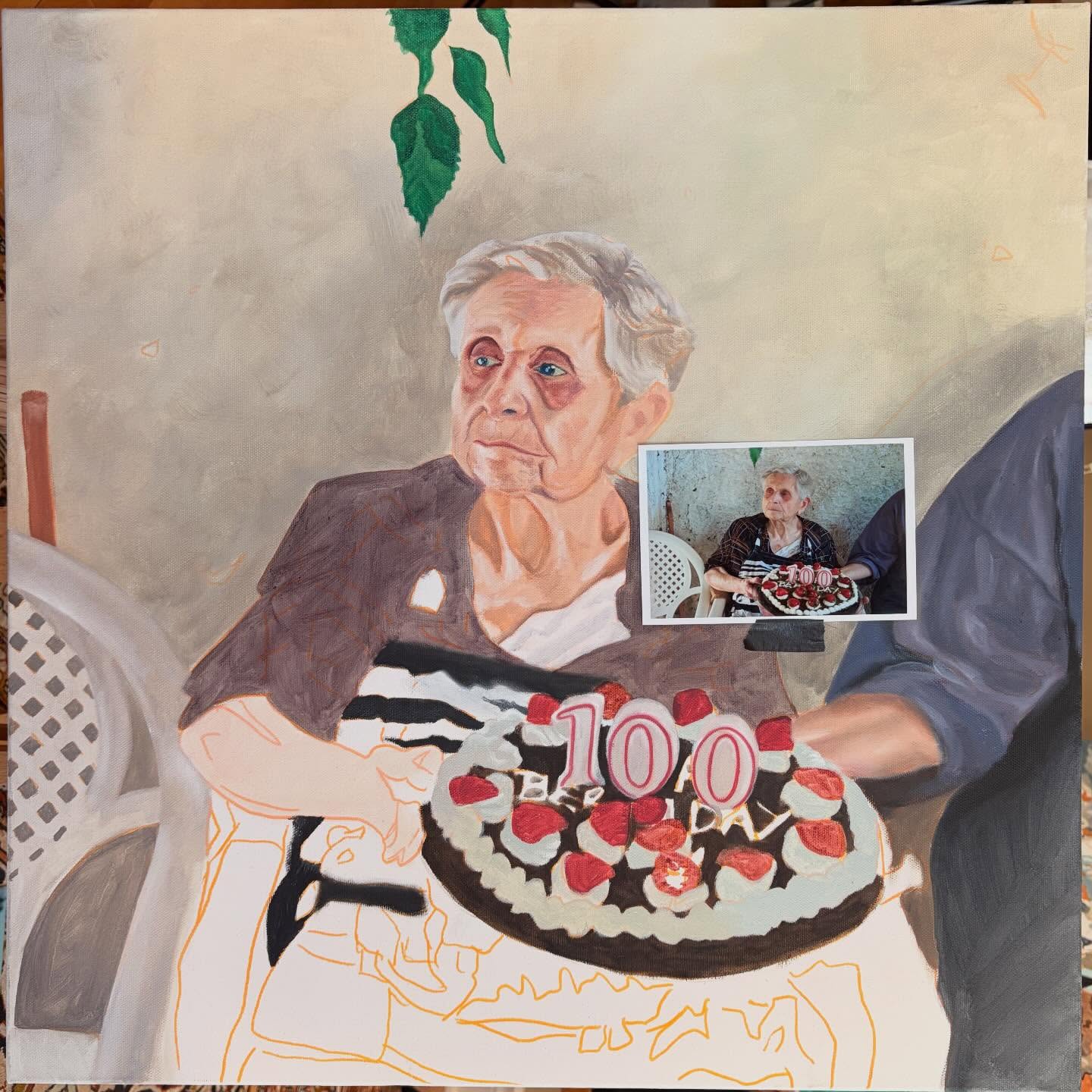 I keep painting faces then entering staring contests with them