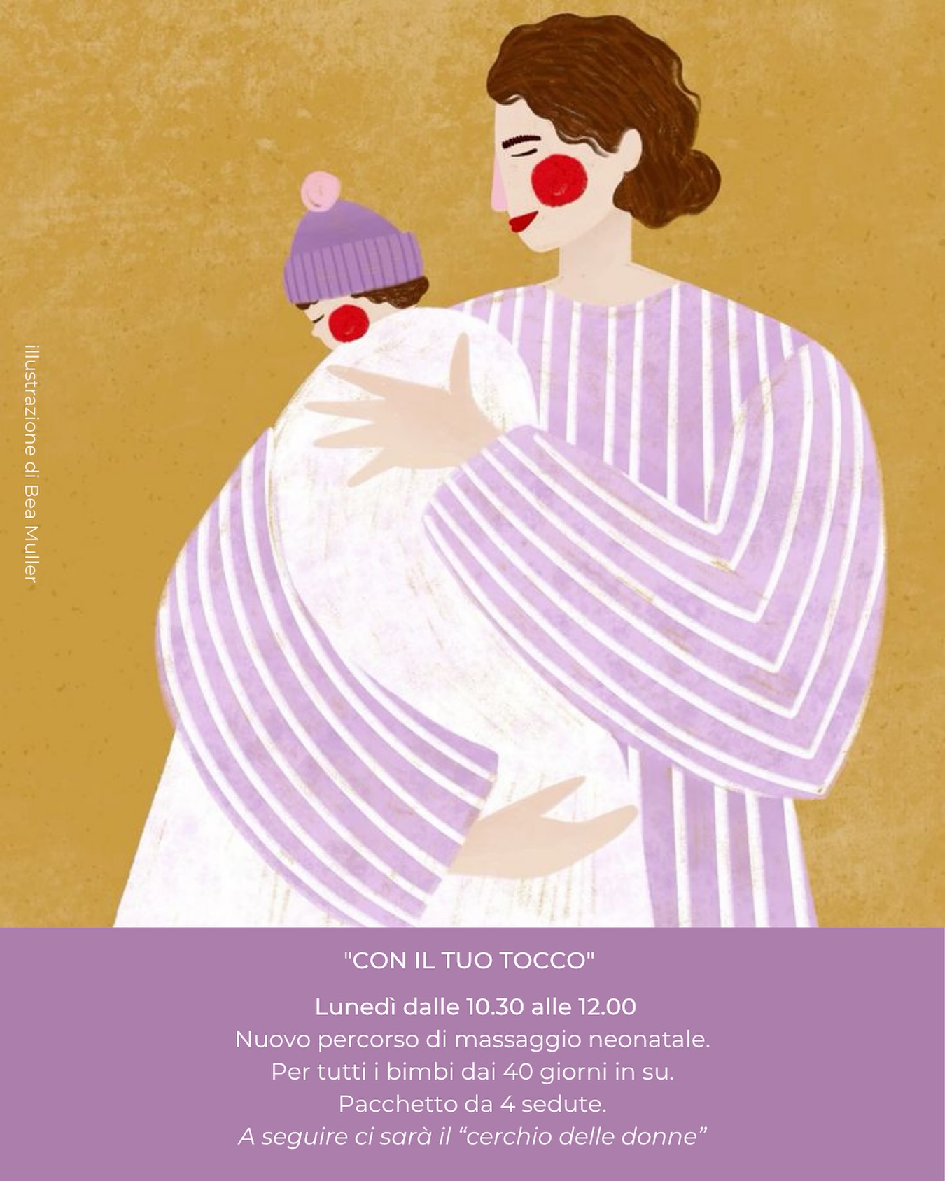 Torna il corso di massaggio neonatale curato dalla nostra @ostetrica.eleonorasciascia 🤍
Iniziamo lunedì 10 novembre dalle 10.30 alle 12.00
Il massaggio dura 60min ed è seguito dal Cerchio delle Donne, un momento di condivisione e chiacchiere tra mamme e ostetrica per confrontarsi su dubbi, curiosità e creare un momento di legame tra donne.
Vi aspettiamo ✨
Per info e prenotazioni info.pianobi@gmail.com