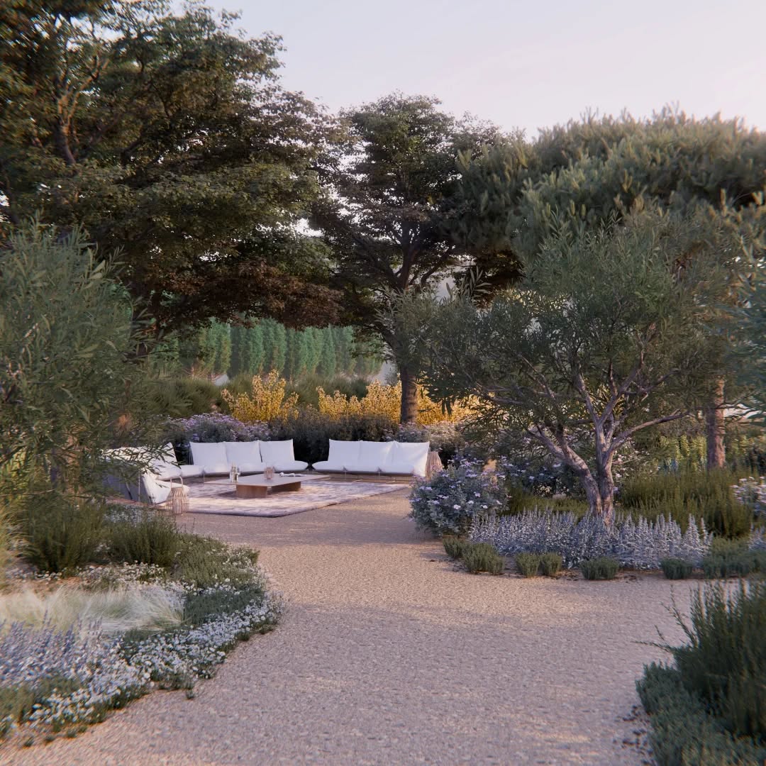 Suite et fin du projet d'aménagement complet à Eyguières.
À l’ombre des tilleuls et enveloppé par une végétation dense, un salon de jardin s’intègre naturellement au cœur de ce cocon végétal.
Directement accessible depuis les terrasses attenantes à la maison, cet espace bénéficie de plusieurs accès secondaires, desservant diff