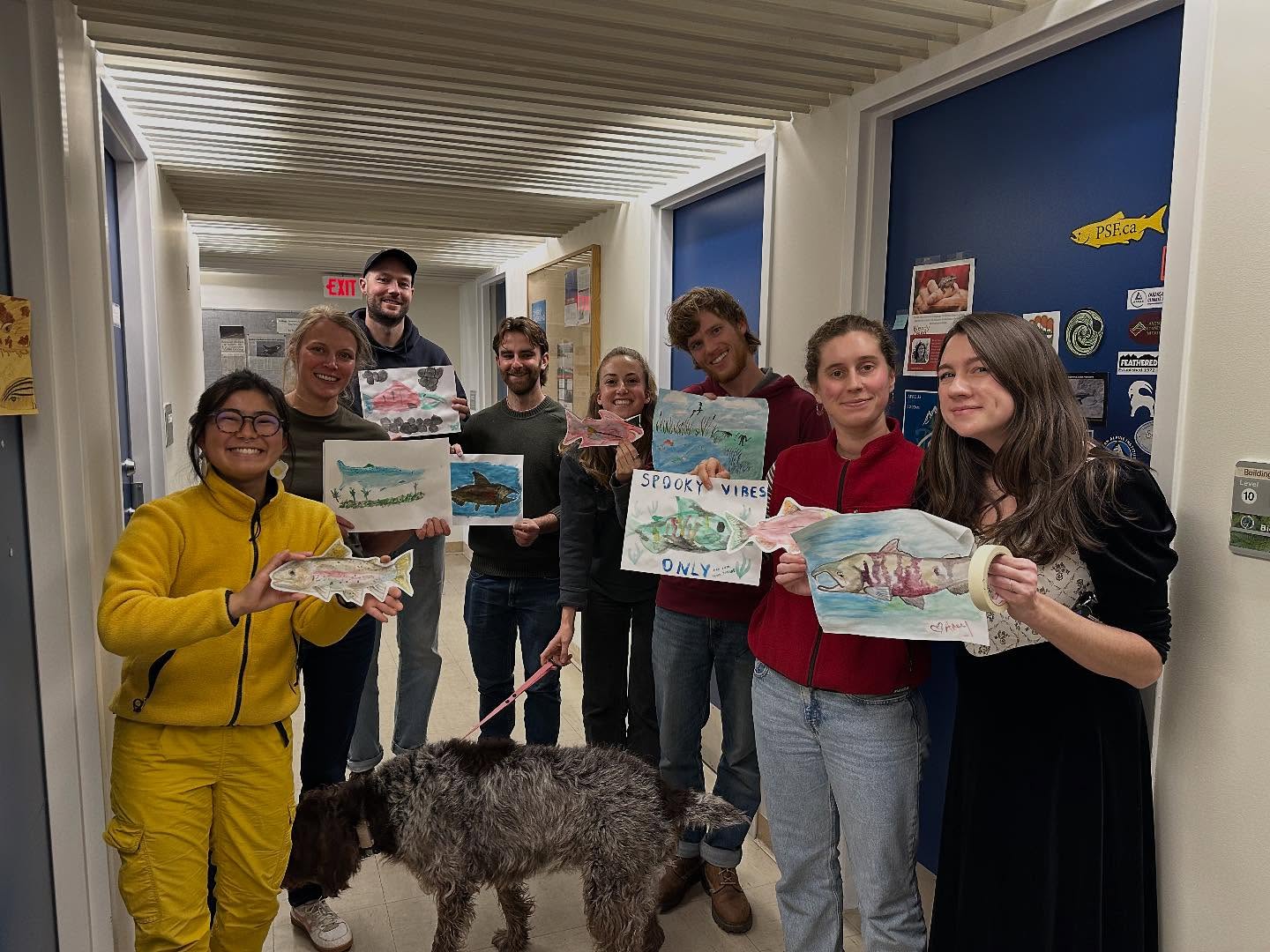 Happy Halloween from our lab to yours 🎃💖
This year, our spooktastic activity was doing our own watercolour renditions of zombie fish 😌🧟🐟
Hope everyone has a safe and fun Halloween!
.
.
.
#fishart #fish #art #science #lab #biologylab