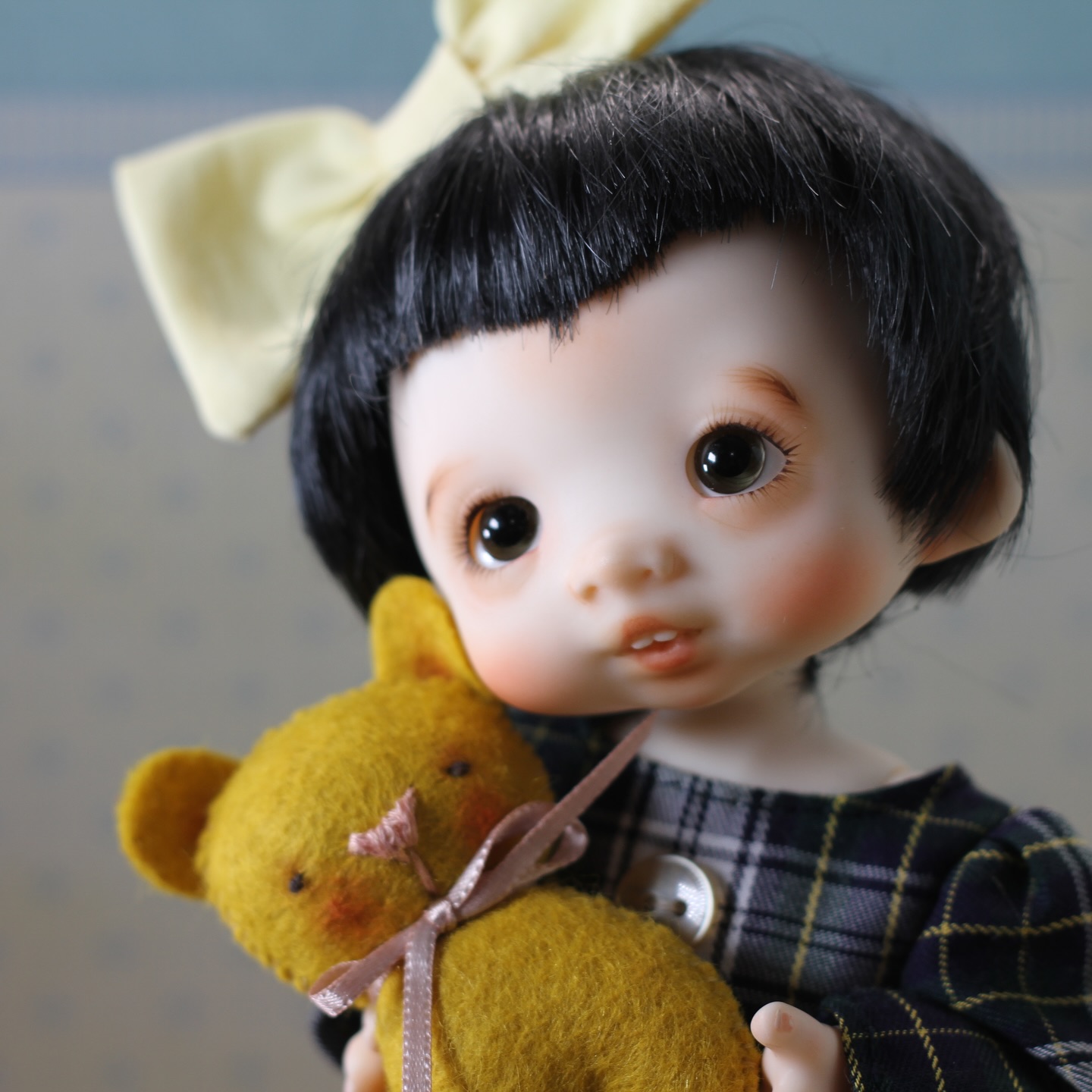 Froggy, resin bjd by Linda Macario dolls. Vist website to buy one today, link in bio #lindamacariodolls