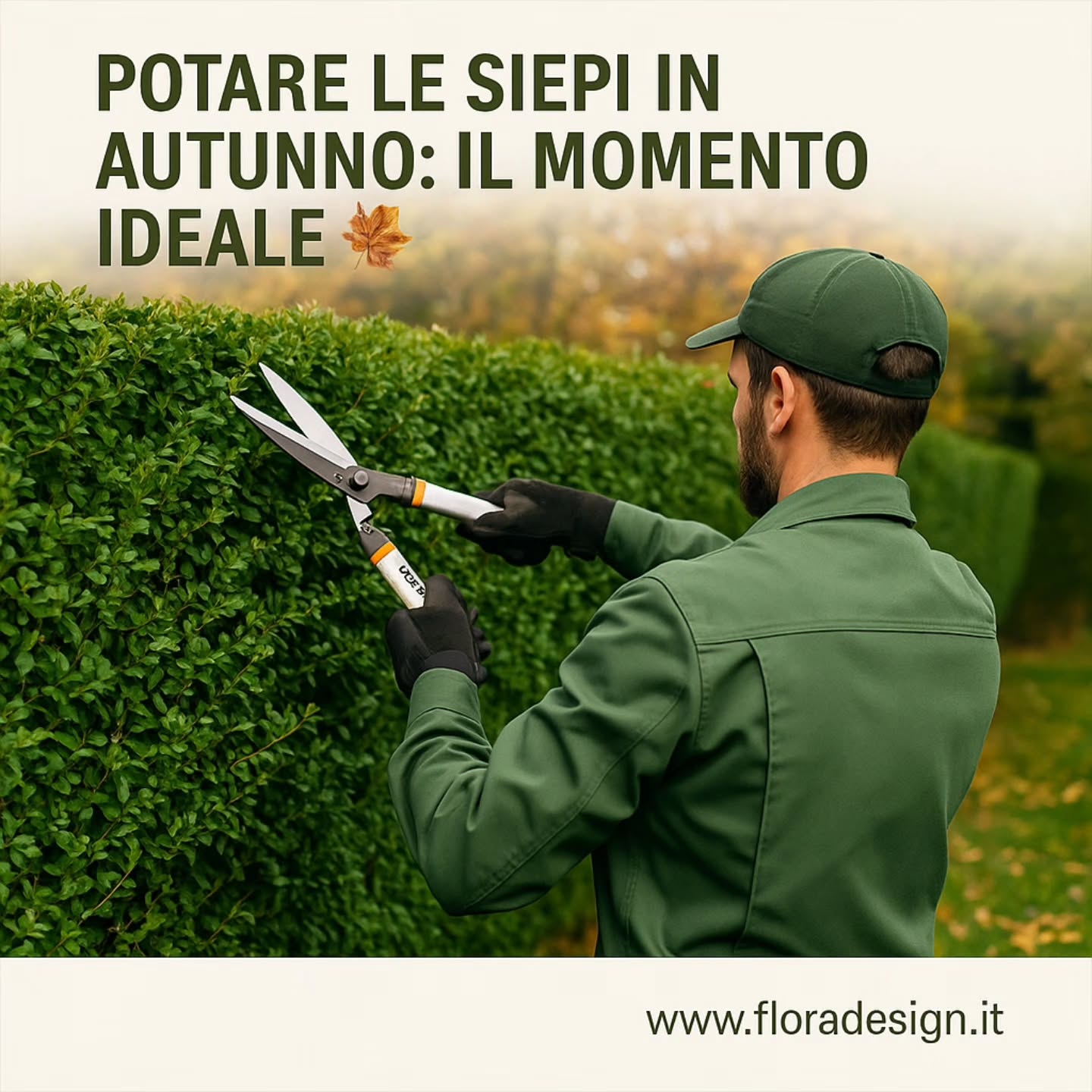 ✂️ L’autunno è il momento perfetto per dare nuova forma alle siepi!
Una potatura ben fatta stimola la crescita uniforme e mantiene il giardino ordinato anche nei mesi più freddi 🍁
FloraDesign offre potature professionali e manutenzione stagionale del verde in tutta Roma Nord e non solo 🌿
📍 Roma
💚 www.floradesign.it
📞 393 889 2343
#FloraDesign #potaturasiepi #manutenzioneverde #RomaNord #giardinaggio #autunno #giardiniverdi #gardeningitalia