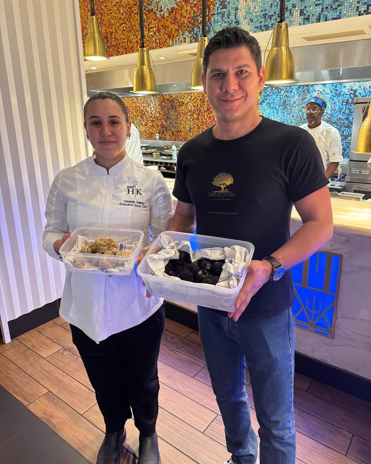 Beautifull caption of our products @gordonramsayrestaurants @gordongram with fresh white Alba truffles