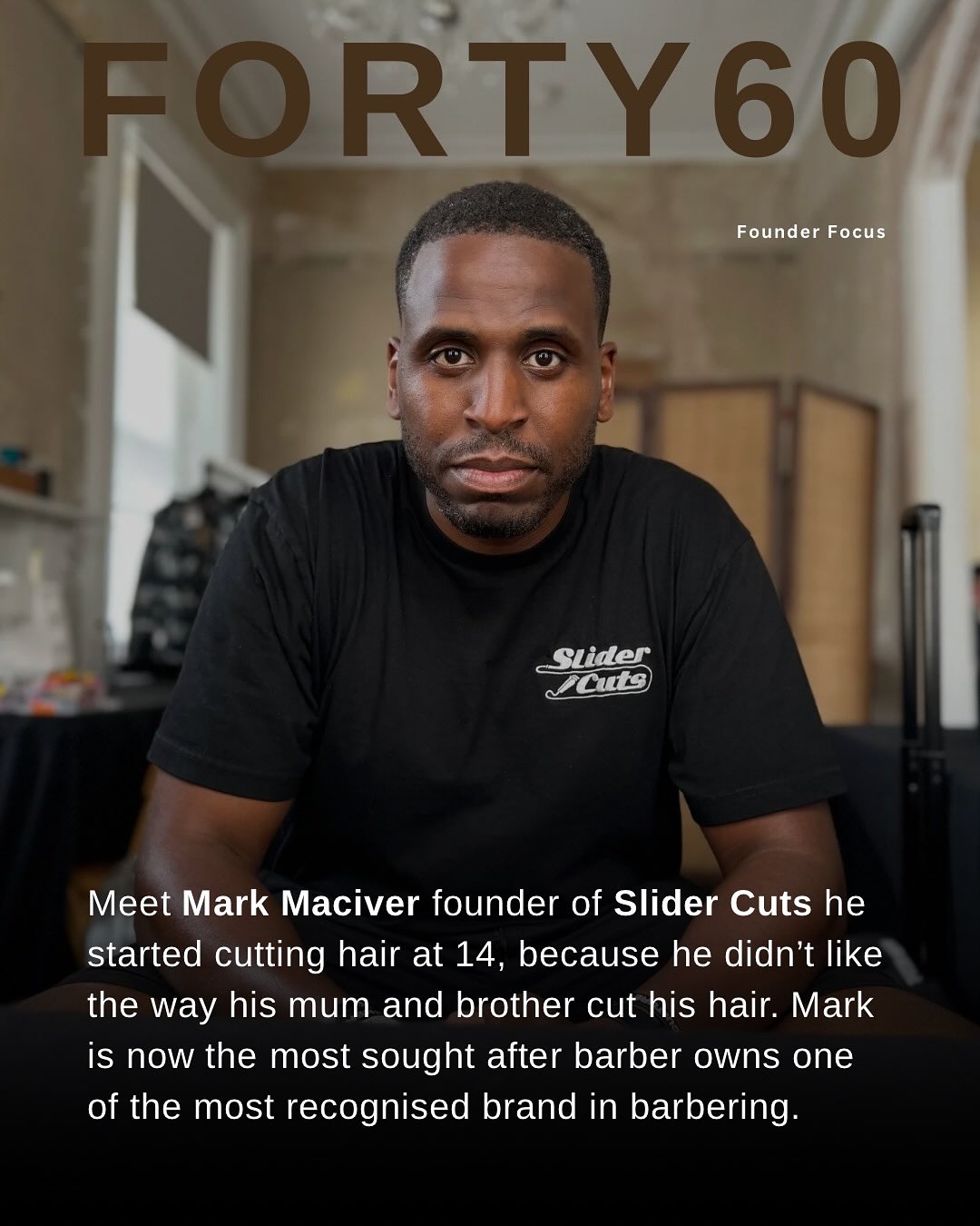 Mark Maciver, Founder of @slidercuts , turned the industry around. He worked hard, took his time, and built one of the most recognisable brands in the barbering world.
Mark didn’t follow the industry he changed it.
Mark story is proof that your vision is worth the wait.
#TheForty60Club #FounderStory #The60Percent #BusinessGrowth #BuildWithIntent #SliderCutsStudios