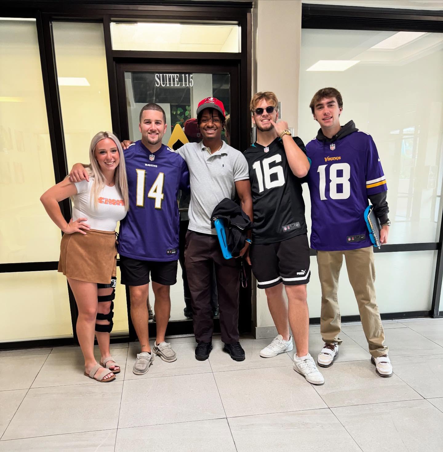 Kicking off our office spirit week by repping our favorite sports team!