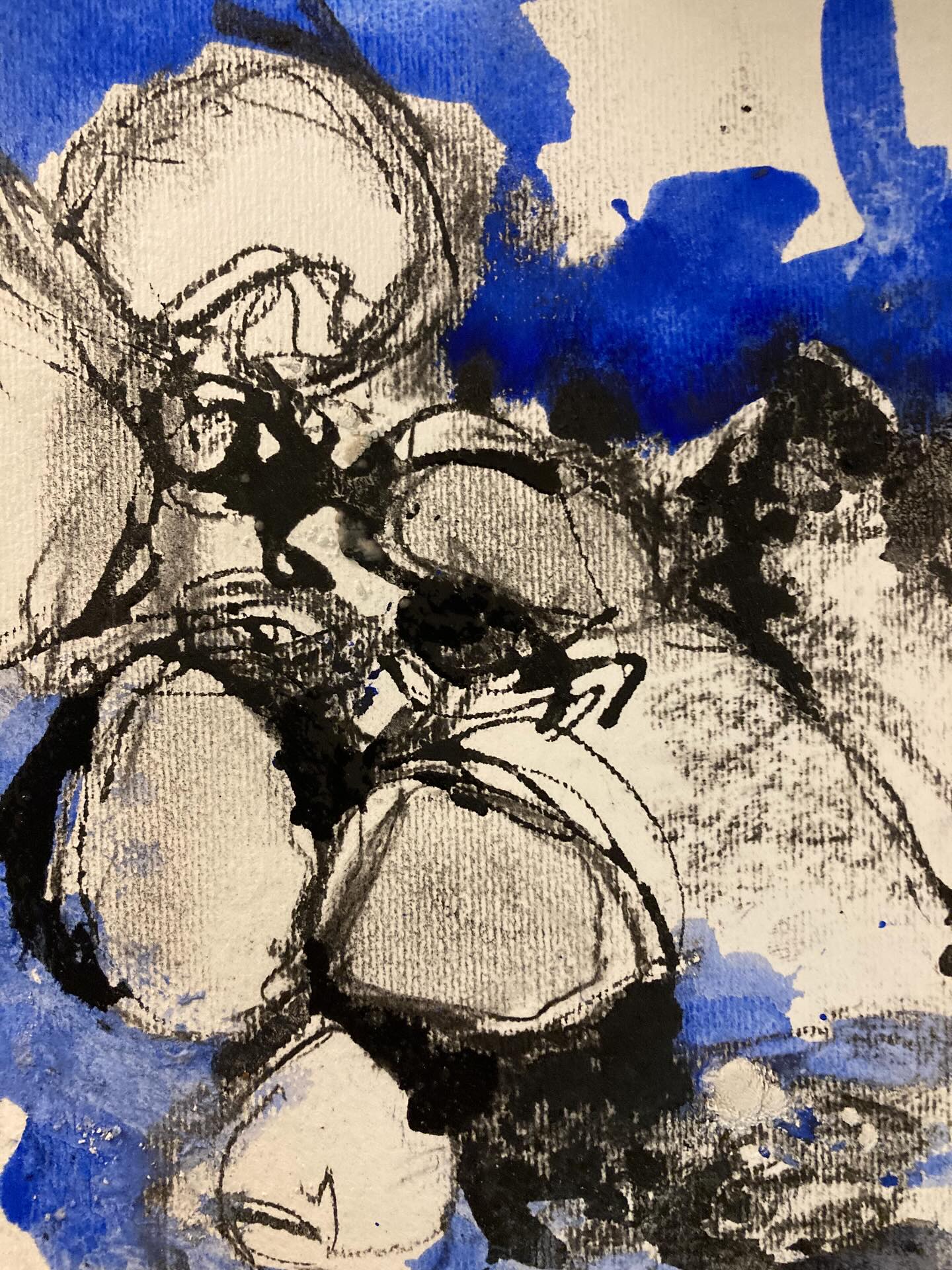 Torrent of the Arveyron, drawn with atmospheric elements, carbon, sulphur and pumice. #elemental#contemporarydrawing#pleinair#chamonix