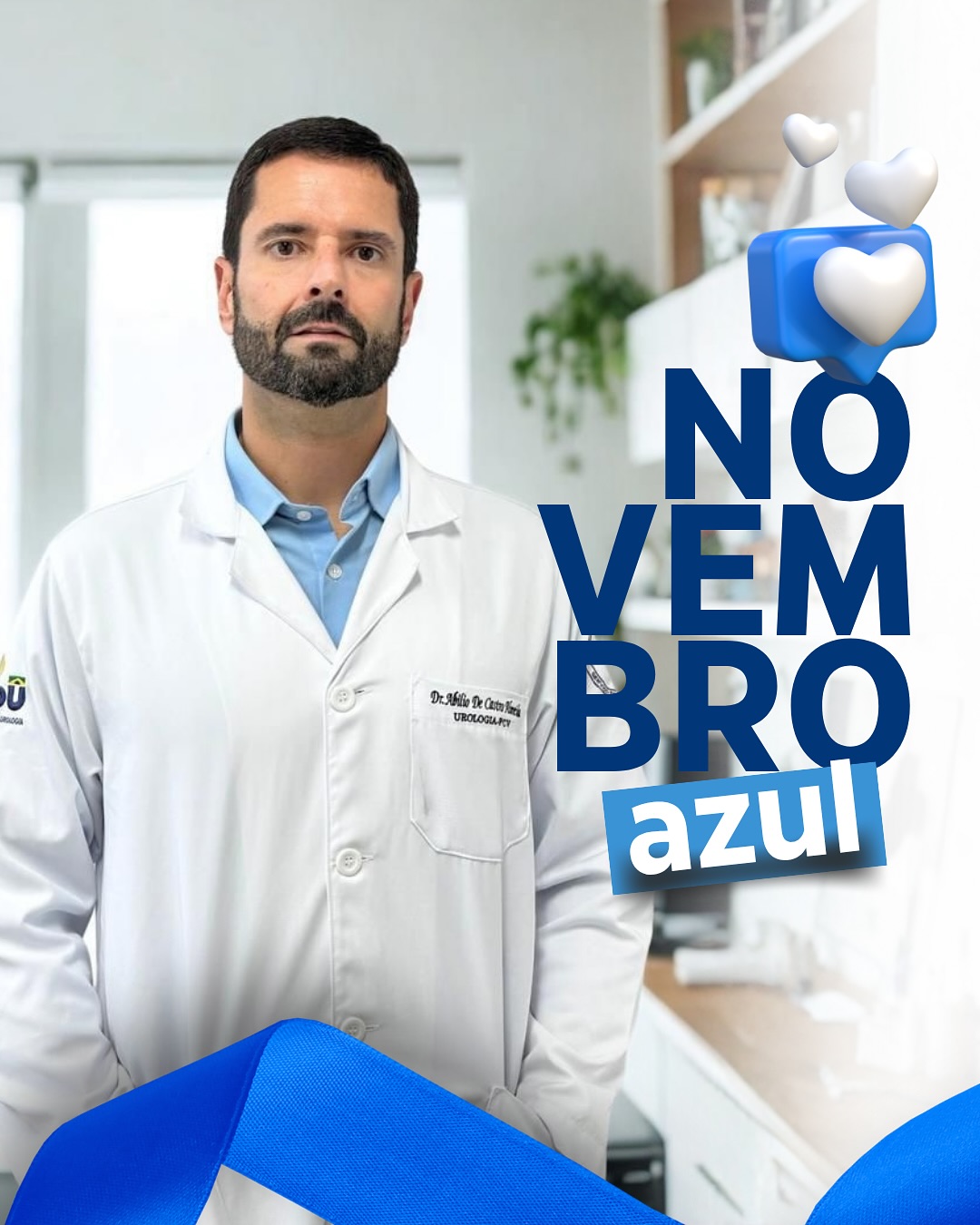 Novembro Azul chegou!
Esse é o mês de reforçar o cuidado com a saúde do homem — e lembrar que a prevenção é sempre o melhor caminho.
🍎 Uma alimentação equilibrada,
🏃♂️ a prática regular de atividades físicas
e 👨⚕️ o exame de toque retal são pilares fundamentais para uma vida longa e saudável.
Chegou a hora de quebrar os tabus, cuidar de si e incentivar outros homens a fazerem o mesmo.
A saúde não é um tema para se adiar — é um gesto de coragem e amor à vida. 💪
#NovembroAzul #SaúdeDoHomem #Prevenção #Urologia #CuidarÉAmor #ToqueDeCoragem #CâncerDePróstata