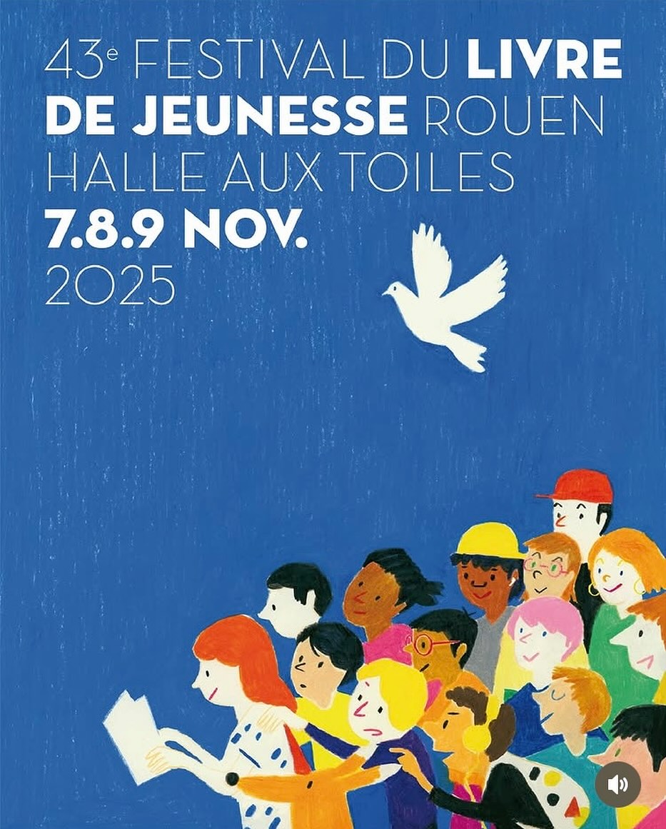 Nous serons au Festival du livre jeunesse de Rouen de vendredi à dimanche ! Et même dès jeudi après-midi pour les professionnels de l’édition et de l’enfance… Organisé par @fljrouen, ce festival est toujours un super rendez-vous avec une programmation qui vaut le détour :) N’hésitez pas à regarder le site Internet…
Rendez-vous à la Halle aux toiles du vendredi au dimanche de 10h à 19h (et 18h le dimanche), notre stand est au 1er étage ! #letageredubas #albumjeunesse #festivaldulivrejeunesse #rouen #lismoilesmots #litteraturejeunesse #editionindependante