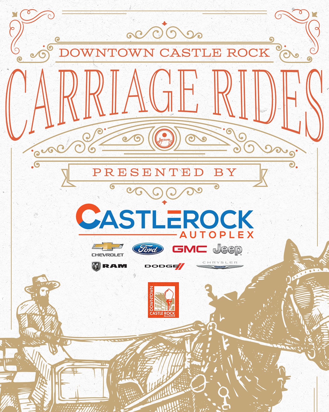 Carriage rides are BACK in Downtown Castle Rock for the 2025 Season of the Star 🌟
Ticket sales are available 2 ways:
In Person: Wednesday, November 12 at the Philip & Jerry Miller Library 📕 (one day only, limited quantity available)
Online: Wednesday, November 19 💻
For more details on ticket sales, times and prices, visit https://www.downtowncastlerock.com/carriagerides