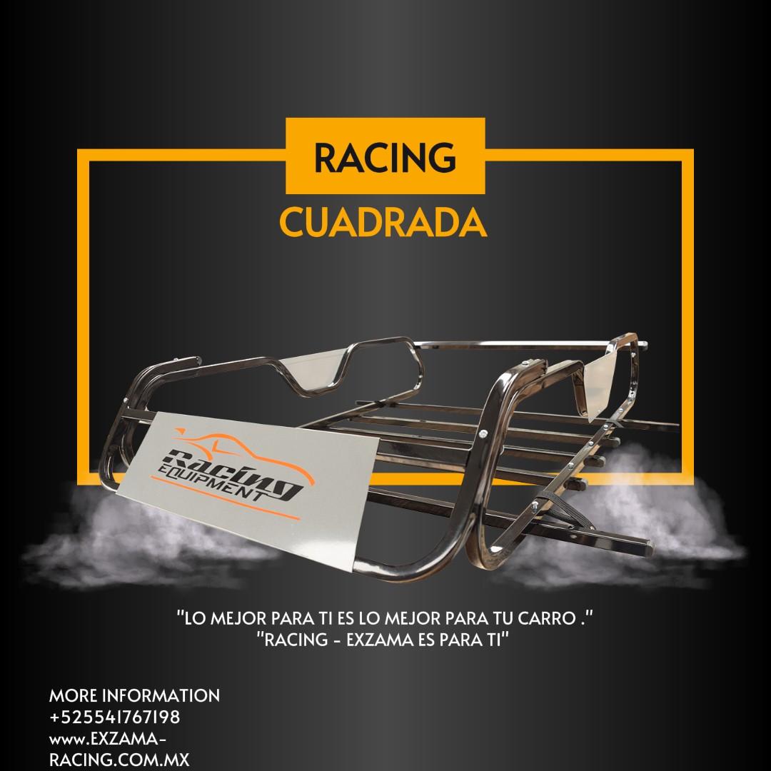 CANASATILLA- RACING CUADARADA
TAMAÑOS : MEDIANA
Racks para chevy
Racks para volksvwen
universal con chupones
Consiente a tu auto con un producto que tiene las 3 B
Cuchauu.....🚘