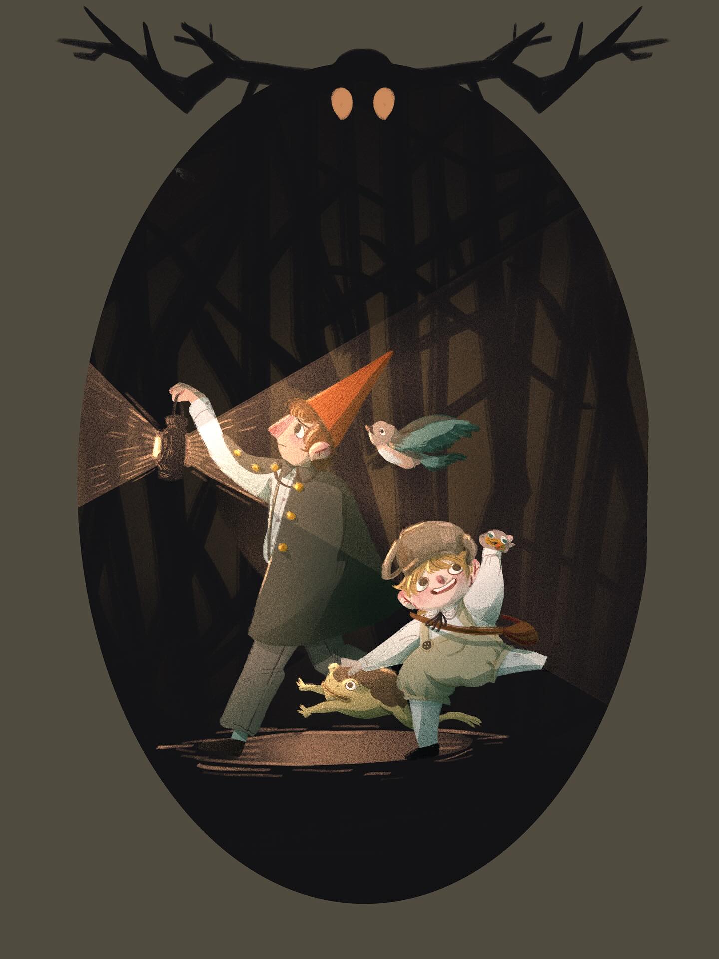 My absolute favourite comfort show!!
#halloween #overthegardenwall #otgw #illustration #illustrator #illustratoroninstagram #otgwfanart #overthegardenwallfanart