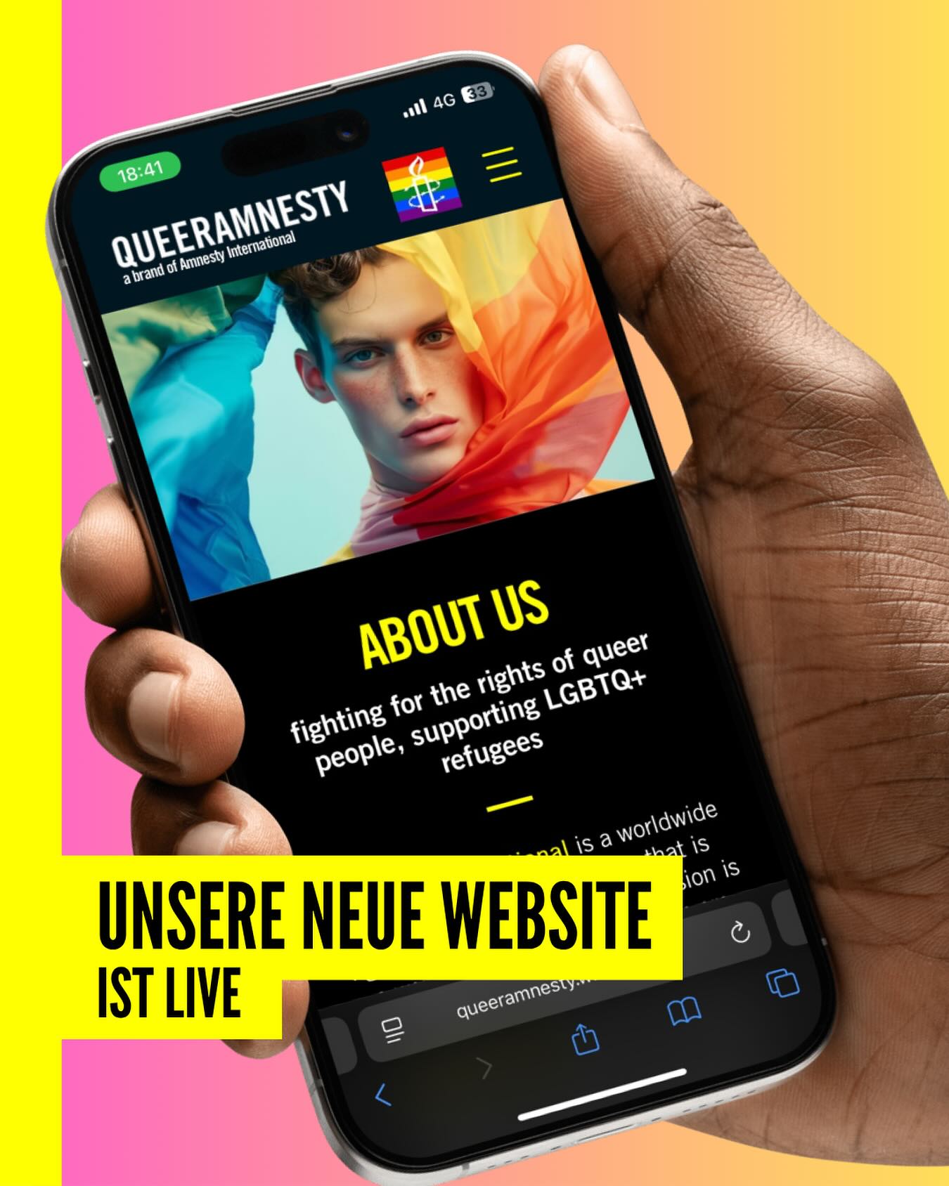 🌐 Sie ist daaa! Unsere neue Website ist live! 🎉
Ab heute könnt ihr euch durch unser frisches, neues Design klicken – übersichtlich userfriendly und einfach richtig schön geworden 😍
Wir haben einiges aufpoliert, damit ihr euch direkt zurechtfindet 💪
➡️ Schaut vorbei: www.queeramnesty.ch
und schreibt uns in die Kommentare,
🔥 was euch am besten gefällt!
Wir freuen uns mega auf euer Feedback! 💬💙
#WebsiteLaunch #NeuesDesign #WebRelaunch #Relaunch #Webseite #NewWebsite #ModernDesign #DesignUpdate #OnlineNow #DigitalStyle #WebUpdate #FreshLook #NewVibes #LaunchDay #CreativeTeam #Teamwork #DesignLovers #InstaNews #OnlineBusiness #BusinessUpdate #HappyLaunch #NewChapter #ExploreNow #WebDesign #Innovation #DigitalLife #StyleUpdate #CheckItOut #WeAreLive #freshstart