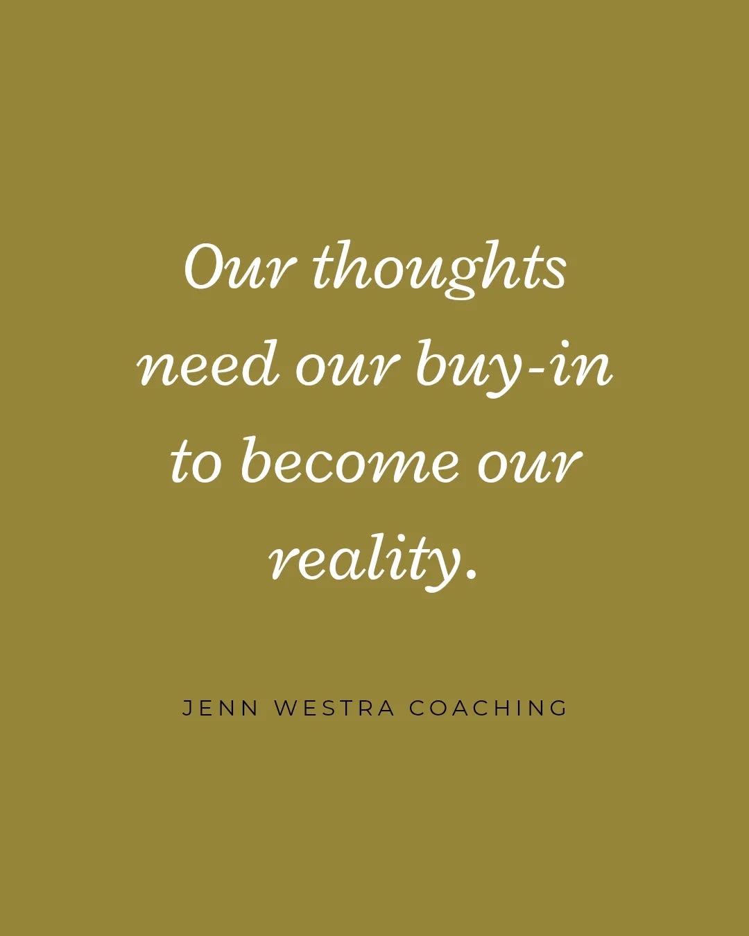 A thought is just a thought—until you believe it.
And the moment you believe it, it becomes the lens through which you see everything.
That’s the power of “buy-in.”
Your mind might suggest:
“You’re not good at this.”
“She doesn’t like you.”
“This won’t work out.”
None of those are inherently true. But if you buy in, they feel true. And you start living as if they are.
Noticing that you’re the one doing the buying is a powerful shift. Because it means you can also say, “No thanks.”
You can let the thought float by without investing in it. You can stay open, neutral, and present—and from there, you’ll see more clearly.
Read more | jennwestra.com/post/thoughts-only-matter-if-we-believe-them