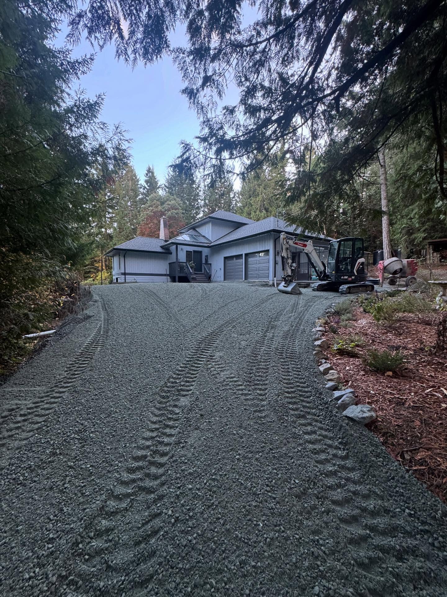 28 loads of road base to get this driveway prepped and ready for concrete ! 🚛