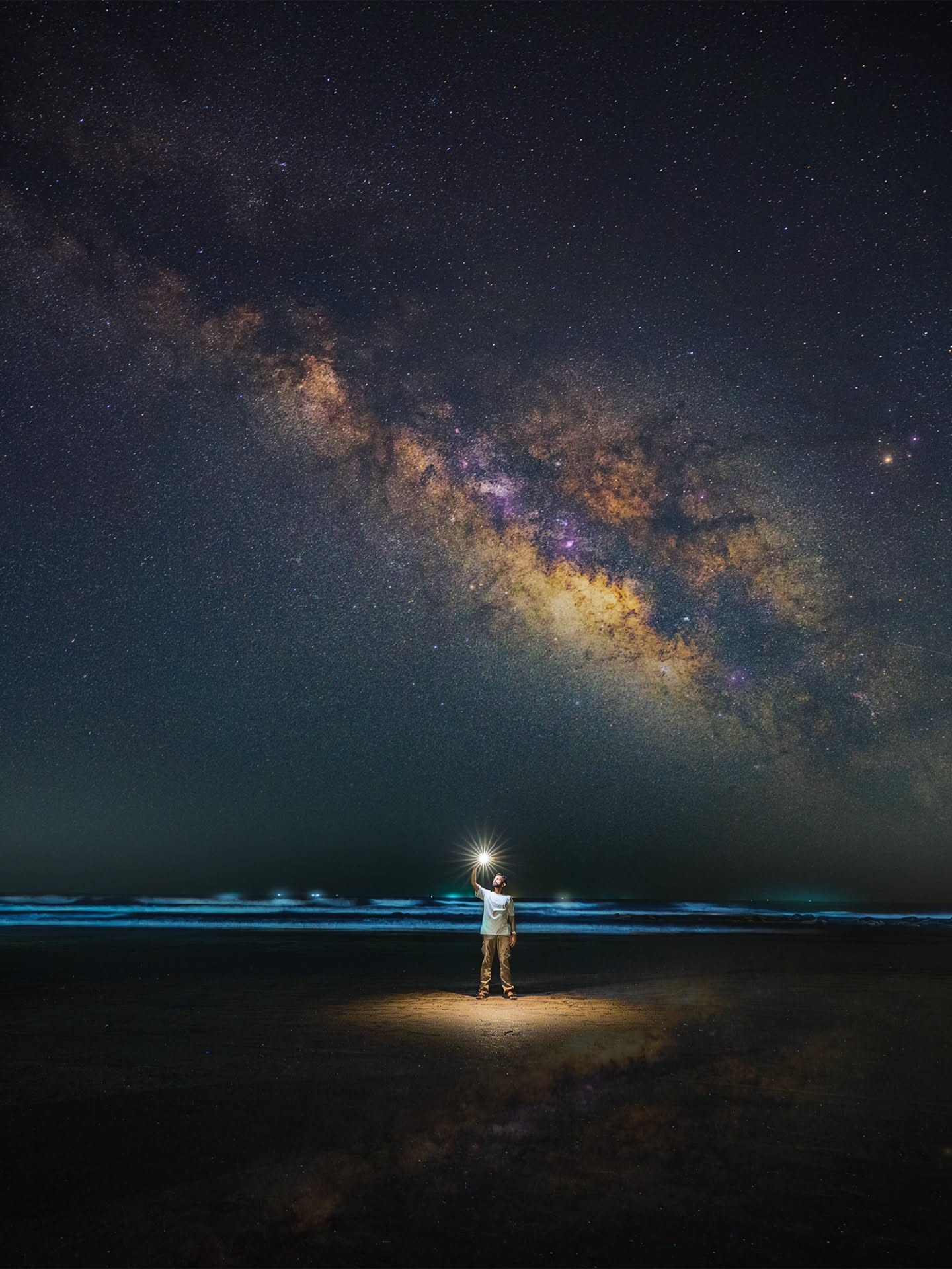 This Milky Way shot was taken on quite beach and the glowing bioluminescent waves made it even more unreal.
The sound of waves, the cool breeze, and the moment when the galaxy appeared it felt like time stopped.
Night like these remind me why I love chasing the stars!! 🌟
#astrophotographyindia #milkywaychasers #sonyalphainindia #sonyalphain #nightsky #astrophotography #milkyway