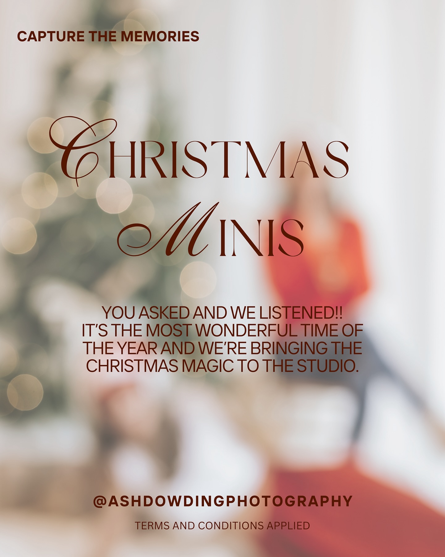 CHRISTMAS MINIS 2025 - 11th and 12th November, Craighall Park, Johannesburg
Limited spots available to book, email us at hello@ashdowdingphotography.com