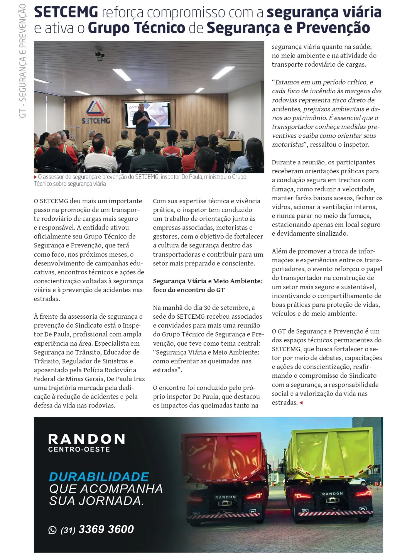 ---
✨ Gratidão ao SETCEMG por essa honra! 🙏💛
É uma alegria imensa para nós da ICS Parakletos ver nossa equipe estampada nas páginas dessa revista tão importante. Estar presente em dois momentos especiais — o Café com Palestra sobre Saúde Mental e o Grupo Técnico de Segurança e Prevenção — é motivo de muita gratidão e orgulho. 💪📖
Agradecemos pela oportunidade e pelo reconhecimento. Ficamos realmente felizes em poder fazer parte de iniciativas que inspiram cuidado, segurança, bem-estar e valorização da vida. 🌟
Seguimos juntos nessa missão! 🚀
#ICSParakletos #SETCEMG #Gratidão #RevistaSETCEMG #Honra #ValorizaçãoDaVida #Segurança #BemEstar #EquipeICSParakletos
---