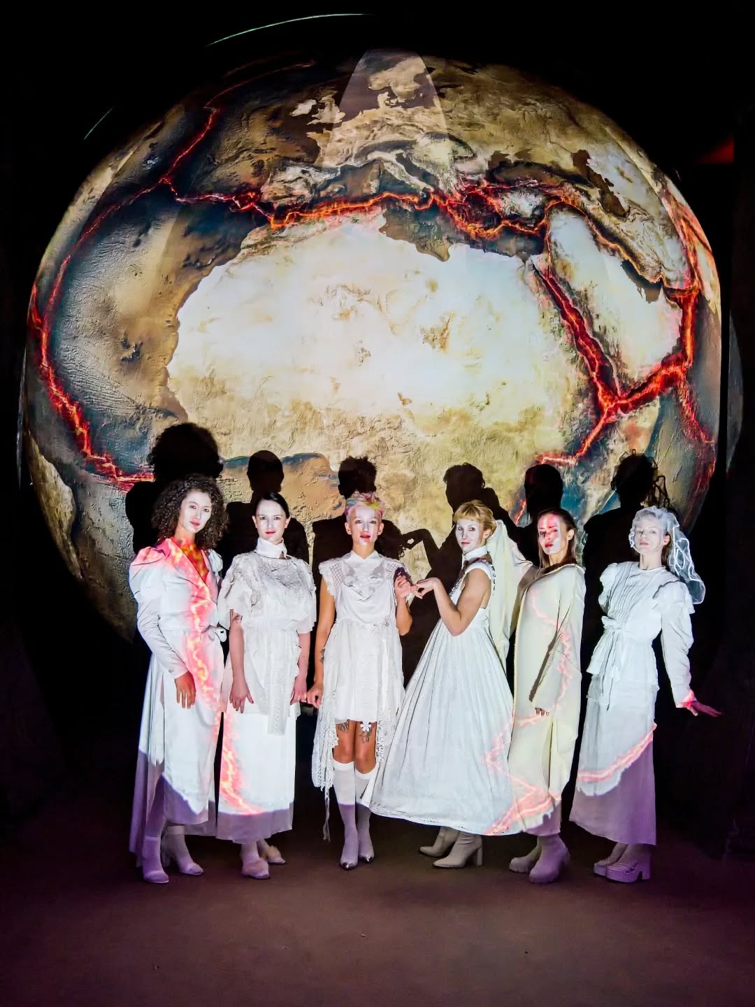 Incredible ladies with installation by @martinstralka before the fashion performance THE WEDDING WITH SIMULACRUM for @prototyp_brno through the lens of @petr_ryp
A dialogue between classically tailored wedding dresses and AI art — a story about the merging of the real and the virtual, and about the indifferent, overwhelming stream of visual stimuli where tragedy meets comedy, and beauty meets trash.
AI video art: @conayshot
Production, make-up, veil: @danielasindelkova
Modelling: @nakost, @barborajejmeno, @pavi_ne, @maja.sv0b0d0va, @amica.caterina, Daniela Rosa
Music arrangement: @zuz.sounds
Hair: Simona Hrubá, Denisa Vitková
Technical production: @visualovecz
Location: @vodojemyzlutykopec
Shoes support: @nadaceveronica
Dress, concept, direction: me (@klarazidkovaa)
Huge thanks to everyone involved! 🤍
#bloodymary #theweddingwithsimulacrum #klarazidkova