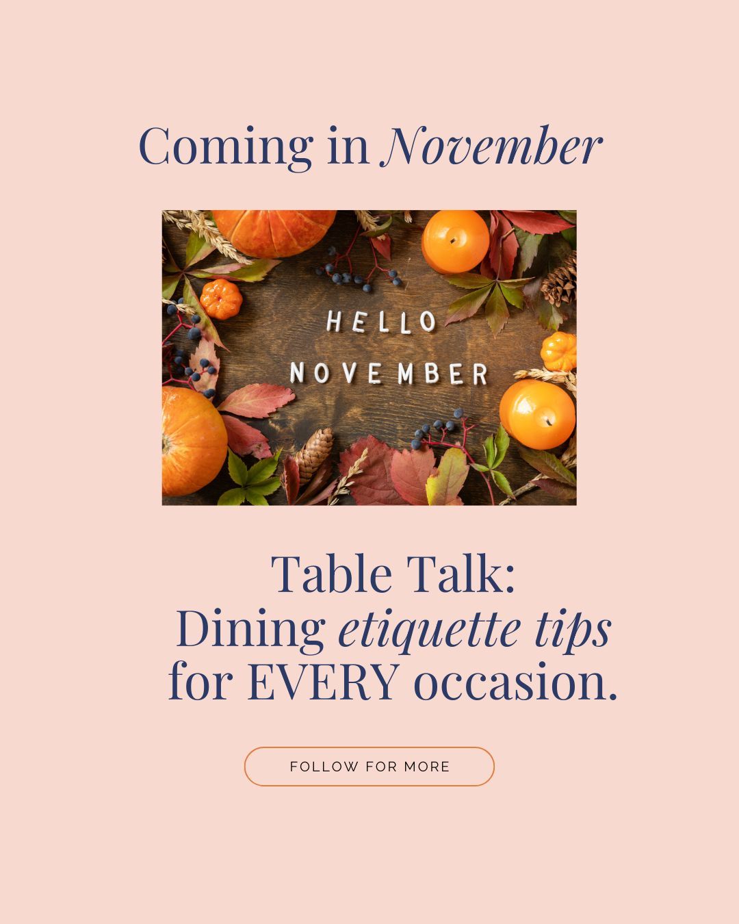 November is all about dining with confidence. Whether itâs a formal dinner or a casual buffet, weâll help you master table manners, make conversation with ease, and feel comfortable at any meal.
Iâm fresh off training with The Emily Post Institute and ready to tackle your toughest dining dilemmas. Ask away, and follow along if youâd like to feel more confident at the table.
#ThePoliteCompany #DiningEtiquette #EtiquetteTips #EtiquetteCoach #EmilyPostInstitute