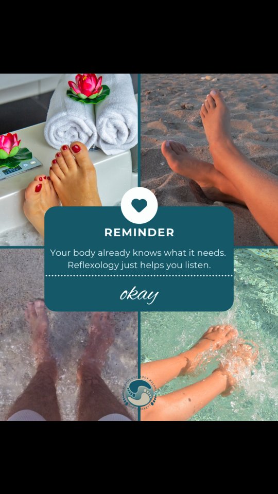 🦶 REMINDER Your body already knows what it needs. Reflexology just helps you listen.
✨ Reconnect. Rebalance. Feel whole again.
#reflexology #reflexologist #HolisticHealing #FootTherapy #RelaxRestoreRenew #MindBodySoul #SelfCareSeason #NaturalHealing