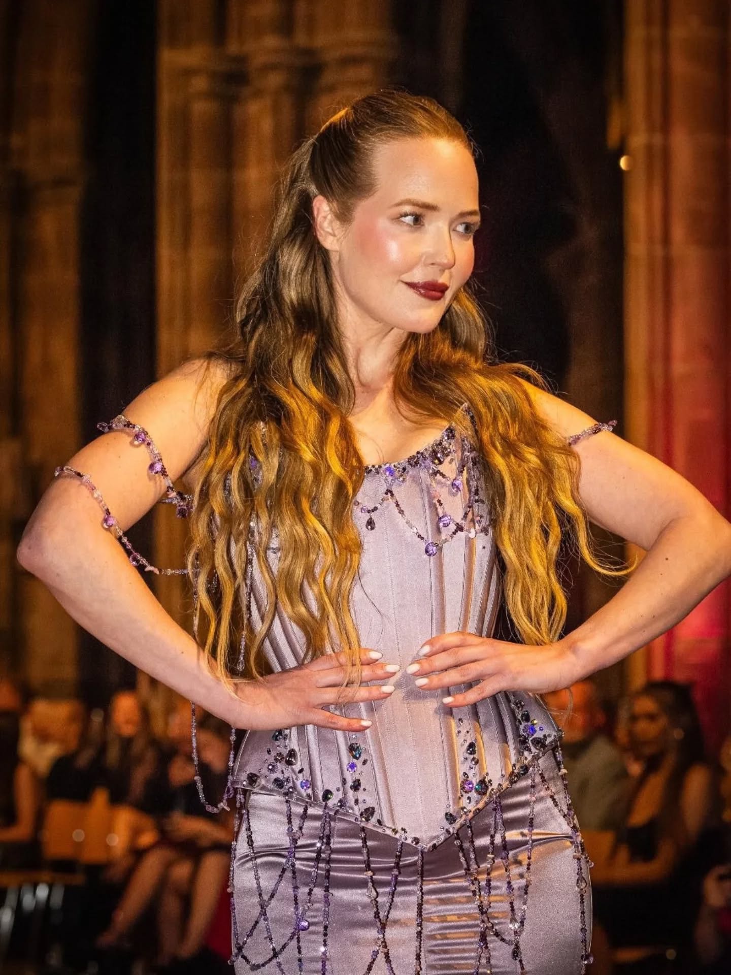 Look 6
@cheshirefashionweek '25 @chester_cathedral
Model @theblondepolekat
Wearing @misty_couture with @gray_valkyrie beading
Makeup @alishaheapmakeup
Hair @zamiragillmua
Image 1 @nz.photo.mcr
Images 2-4 @chris_hunt_photographer
Image 5 @kkvision__
#cheshirefashionweek #mistycouture #bridalwear #bespokebride #bridalcoutureweek #corsetry