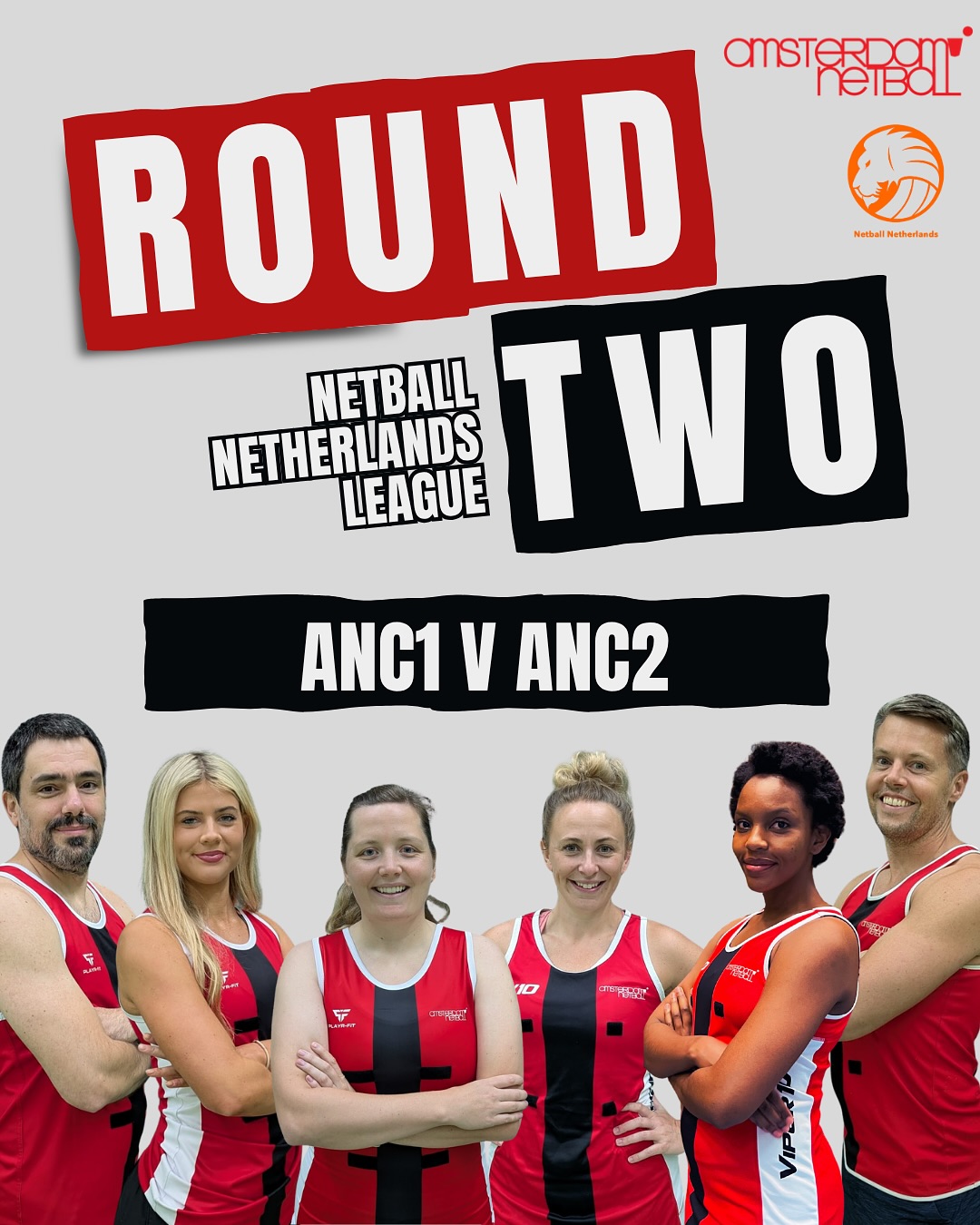 Round 2 of the @netballnetherlands National League started early this month with ANC1 taking on ANC2 with a derby! This competitive match was such great fun and both teams fought to the end. ANC2 stayed strong and kept fighting but ANC1 were super strong 💪🏐💪 40 goals in 30 minutes for the first half! Incredible 🤩 Thank you to our brilliant umpires Johan and Patrick from @utrechtnetballclub travelling across the country to make this game happen, and our fabulous volunteers and supporters. We were so happy to see you there 🥰🥰🥰 Leigh-Ann, Julia, James, Nicola, Rosie, Dom … comment if I’m forgetting anyone!! ❤️🏐❤️