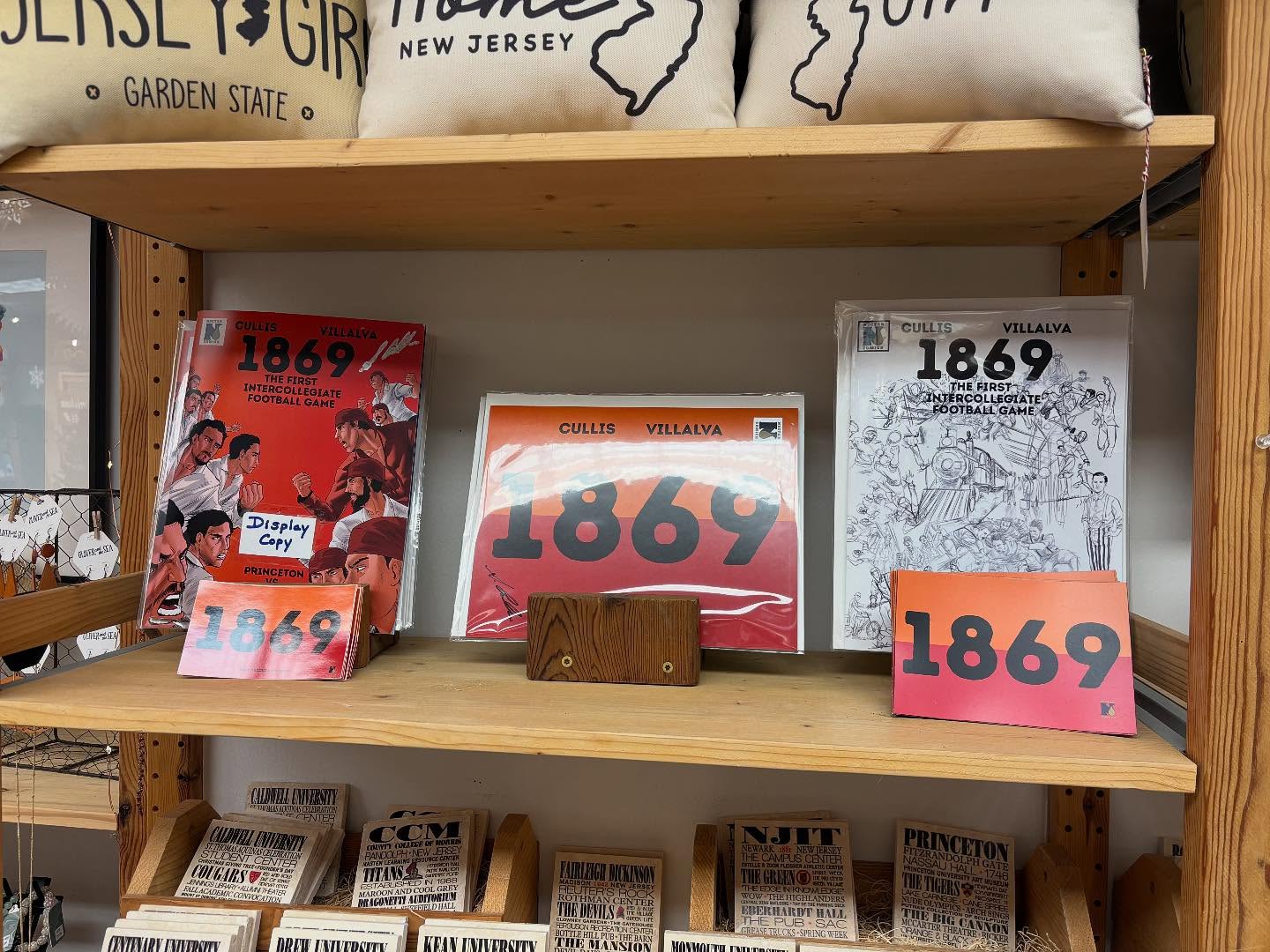 Need a gift for that Rutgers or Princeton student or alumn on your list. Head to @justjerseygoods in Morristown and check out all the 1869 stuff there. Story about NJ sports history!