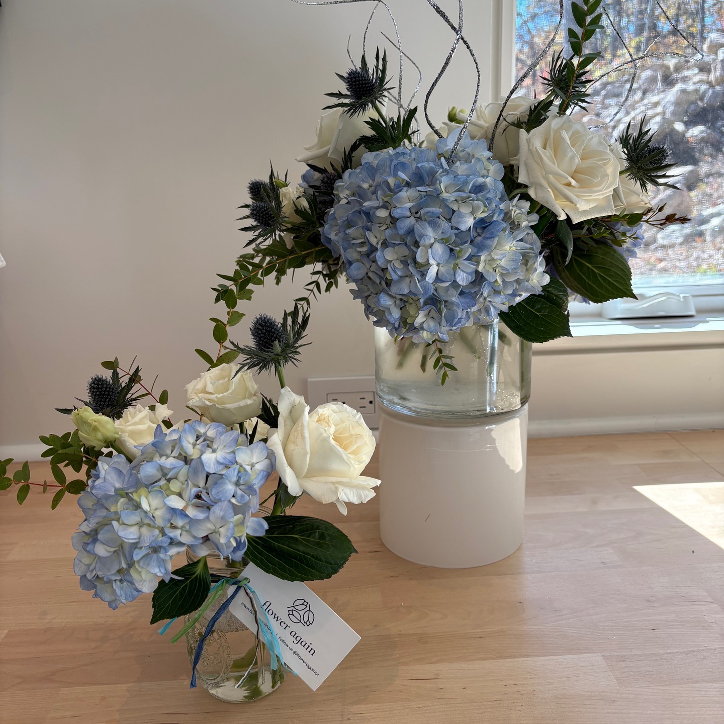 And, that is a wrap for our 'Repurposing Season 2025'. 🎉The classic New England look - blue & white florals for the Norwalk Community College Foundation Gala last week were donated after the celebration. This coastal look, compliments of @nielsensflorist made beautiful bedside arrangements for the patients at Ludlowe Center for Health & Rehabilitation in Fairfield and ARK Healthcare - St. Camillus in Stamford. A big thank you to @ncc.foundation and all our volunteers who were involved.❤️