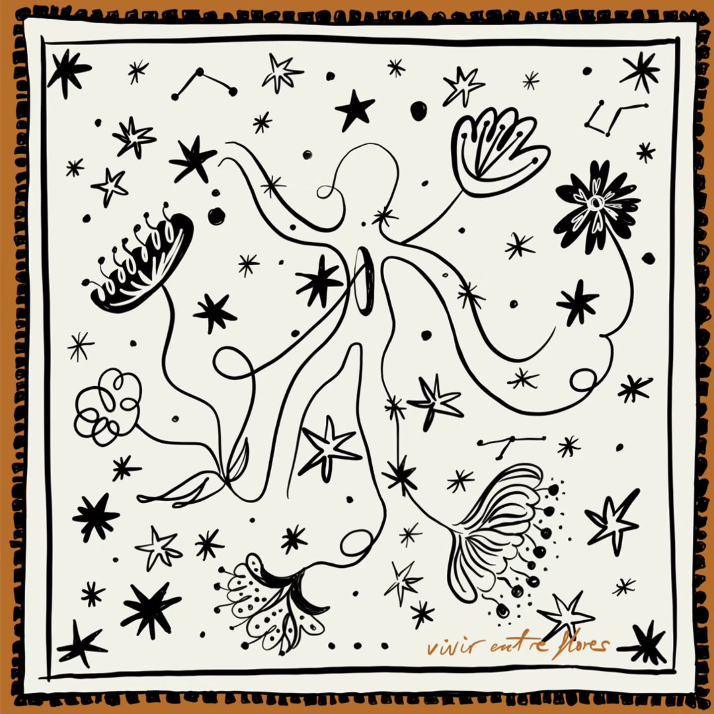 A veces la vida nos atraviesa.
Deja cicatrices que no se ven, huecos que el tiempo no llena del todo.
Este primer diseño de “Vivir entre flores” nace de esa idea: la silueta humana con un vacío en el pecho, atravesado por una flor.
Porque incluso en medio de la herida, puede brotar la belleza.
Porque vivir —a pesar de todo— también es florecer. 🌸
#VivirEntreFlores #pañuelossolidarios #arteconpropósito #ilustración #esperanza #arteconcorazón #procesoCreativo #diseñodeautor #creandoconamor #artesolidario #bellezaenlaimperfección #mdateliercreative