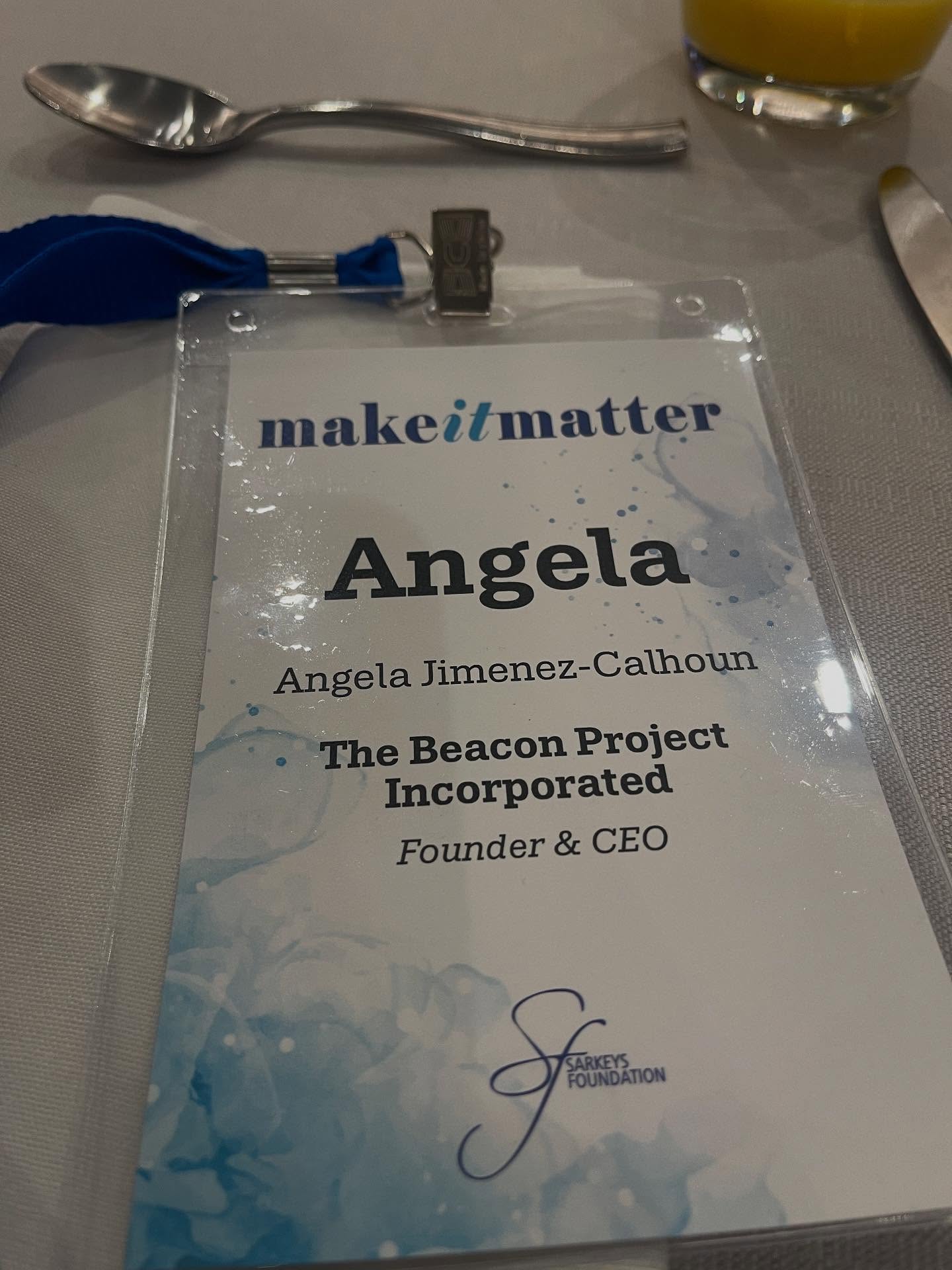 #makeitmatter #sarkeysfoundation #thebeaconproject