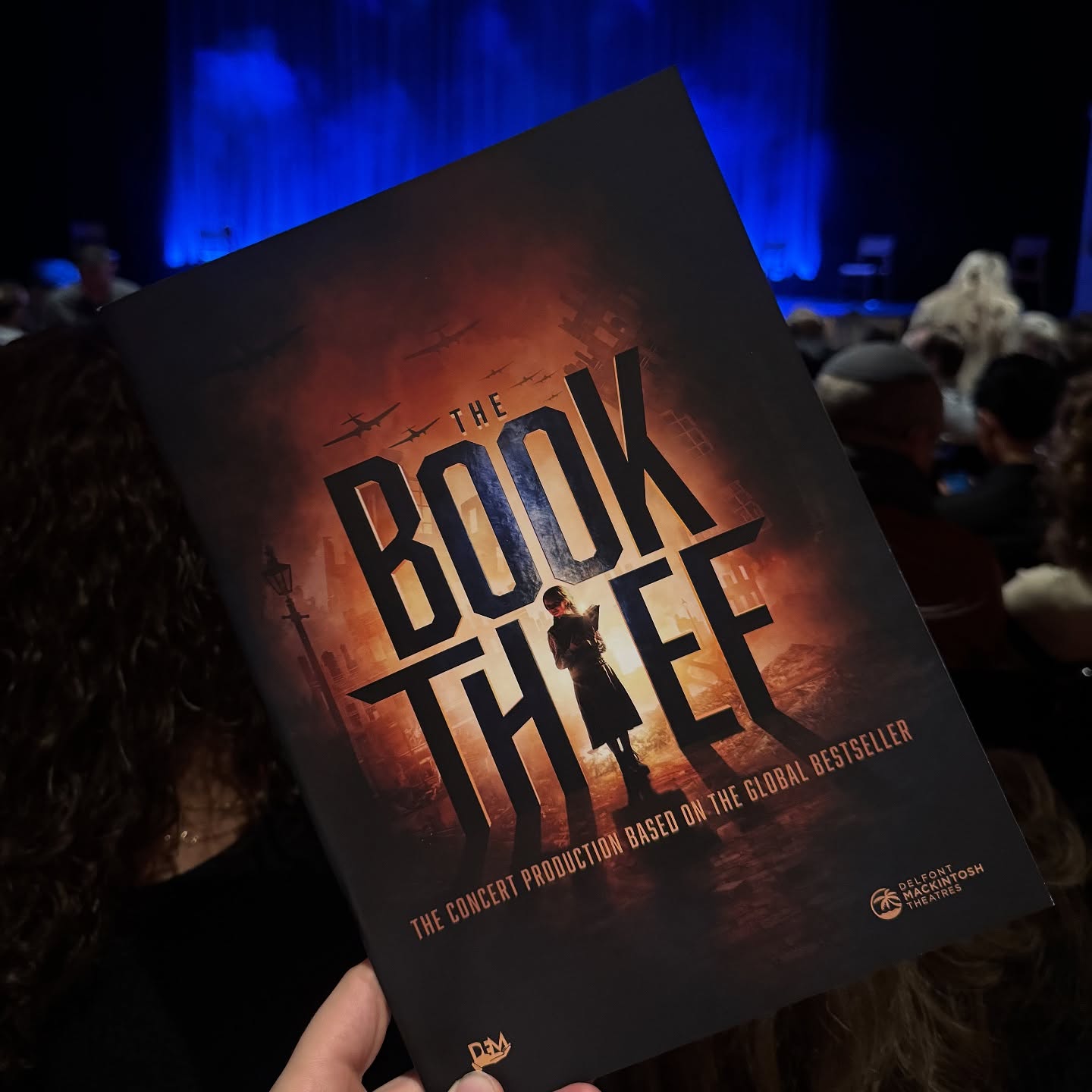 Tonight is @thebookthiefmusical with my bezzie @pinkprincetheatre excited for this one!