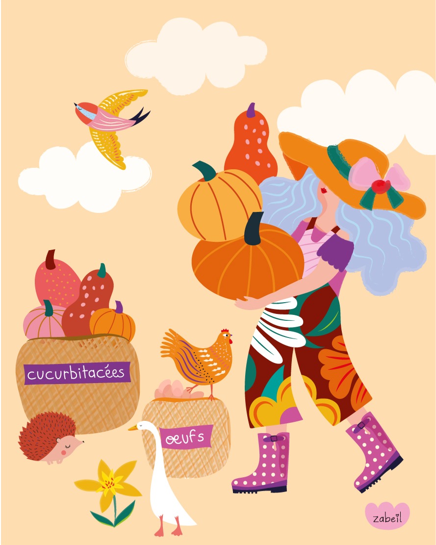 Au printemps je dessinais des pomélos. Aujourd'hui, je me suis amusée à transposer cette illustration version cucurbitacées pour l'automne.
Qu'est ce que vous en pensez ?
Quelle est votre version préférée ?
°°°
#illustration #art #digitalart #october #citrouille #automne #choix #cottage #culture #campagne