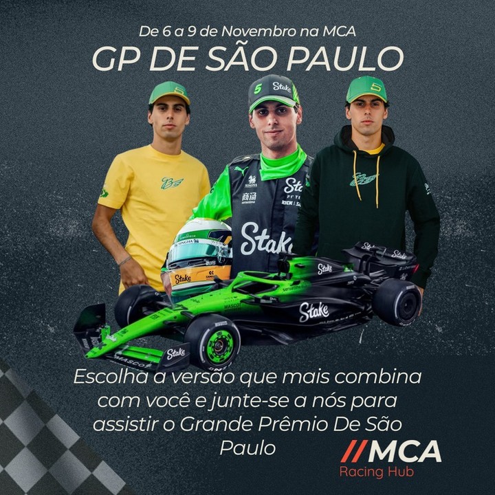 Acesse nosso site e escolha sua melhor versão para assistir ao Grande Prêmio de São Paulo com o time da MCA! 🏁🇧🇷
#F1 #GPSãoPaulo #GabrielBortoleto #Formula1