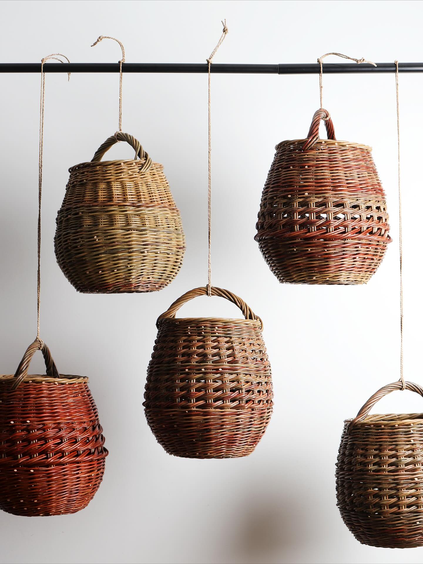 autumn / winter collection - now available on our website
We had a lot of fun creating this collection - we started weaving these baskets back in late summer, and now here we are all of a sudden entering into winter. Our time spent up at the willow beds this year has given us chance to slow down a little and take some time. We find it very rewarding to be able to weave and work with willow we have grown and harvested ourselves, and the more time we spend at the willow beds the more we discover and learn about this wonderful natural material. The earthy greens and browns, warming oranges, yellows and reds of the different varieties we grow appear throughout, connecting the individual pieces in this collection together.
To view the full collection, please follow the link in our bio.
Sarah & Marcus