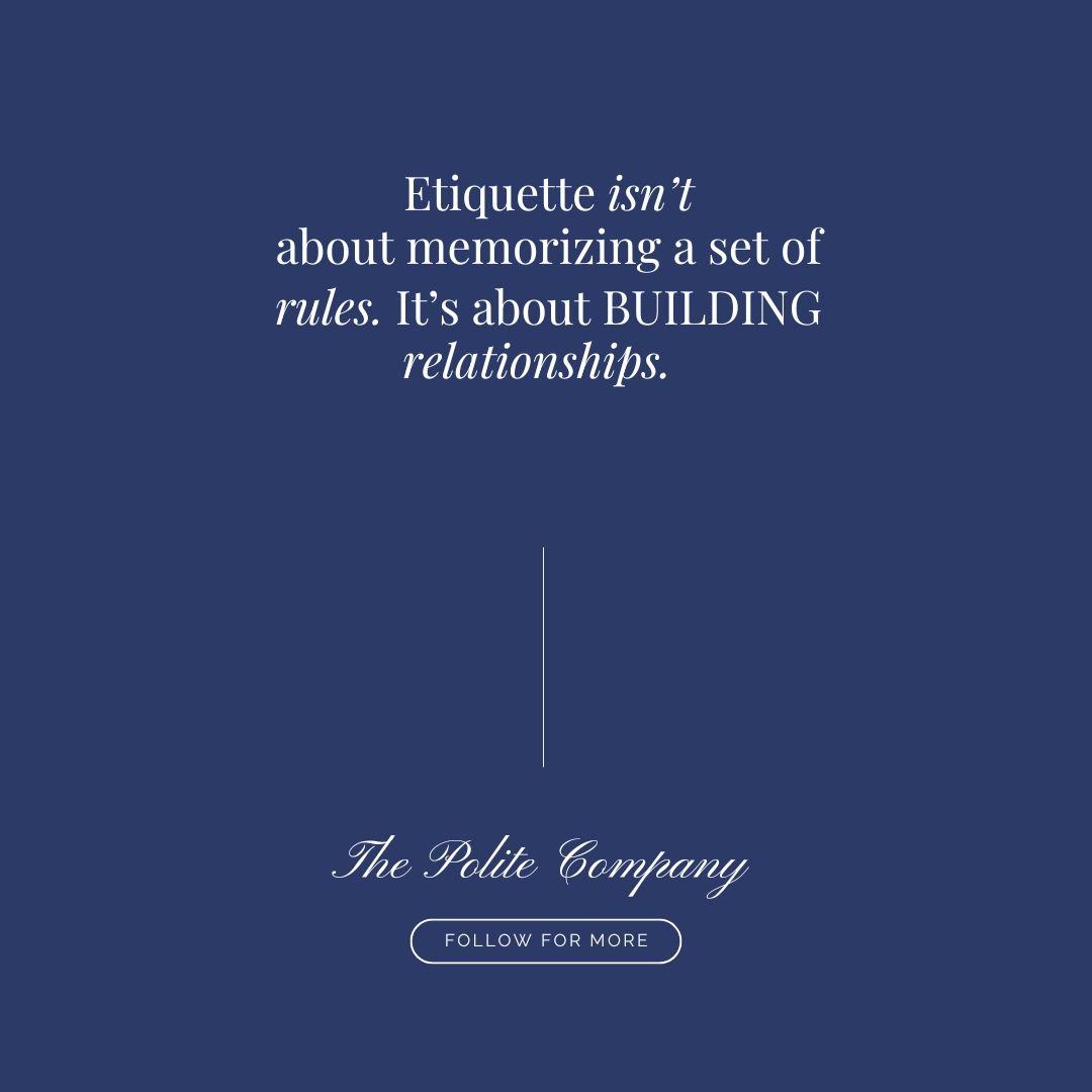 When I started the Business Etiquette Train-the-Trainer program at the Emily Post Institute, I thought it would fix a lifetime of awkwardness.
It didnât. Iâm still a goofball.
What it did do was help me feel more confident in social situations, become more self-aware, and more comfortable being me. Etiquette isnât about memorizing a list of rules. Itâs about connecting with others while staying true to you.
đ«
#ThePoliteCompany #Etiquette #MannersMatter #EtiquetteCoach #EtiquetteTips #EmilyPostInstitute