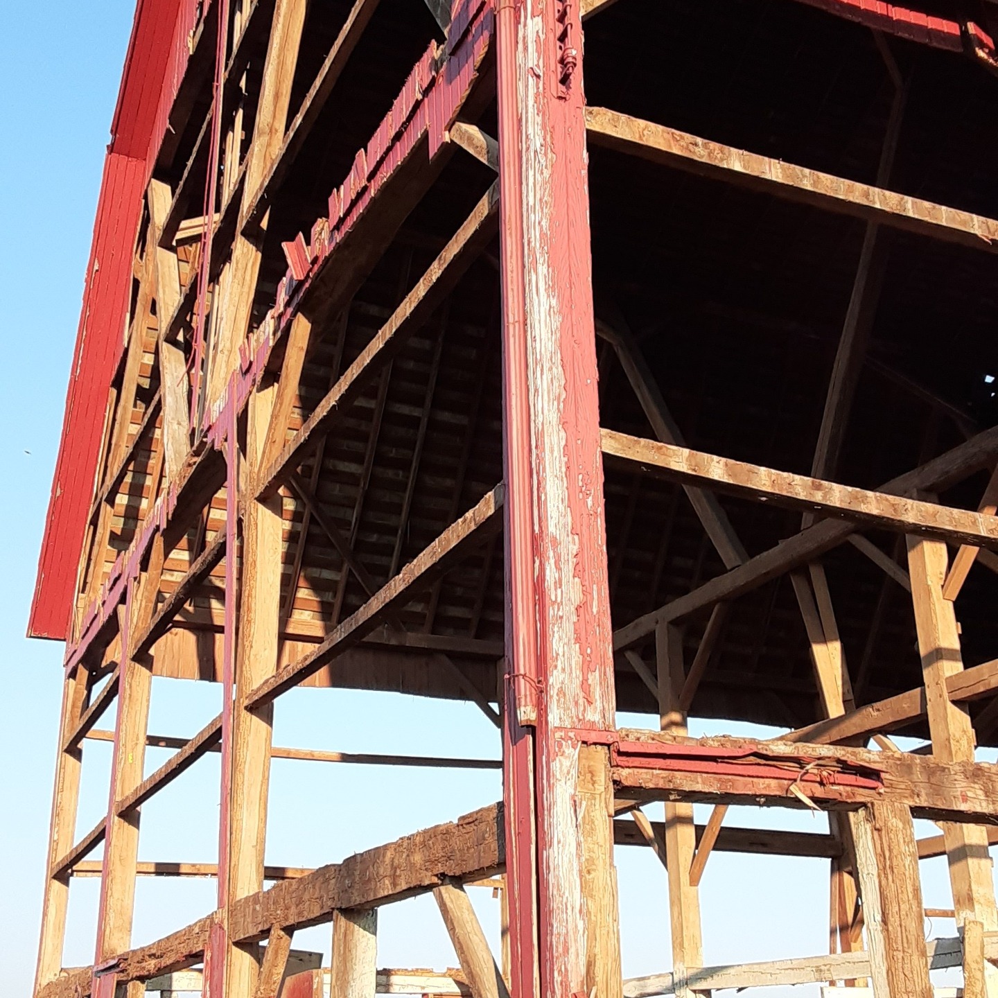 The deconstruction of one of my Great-Grandfather's barns.