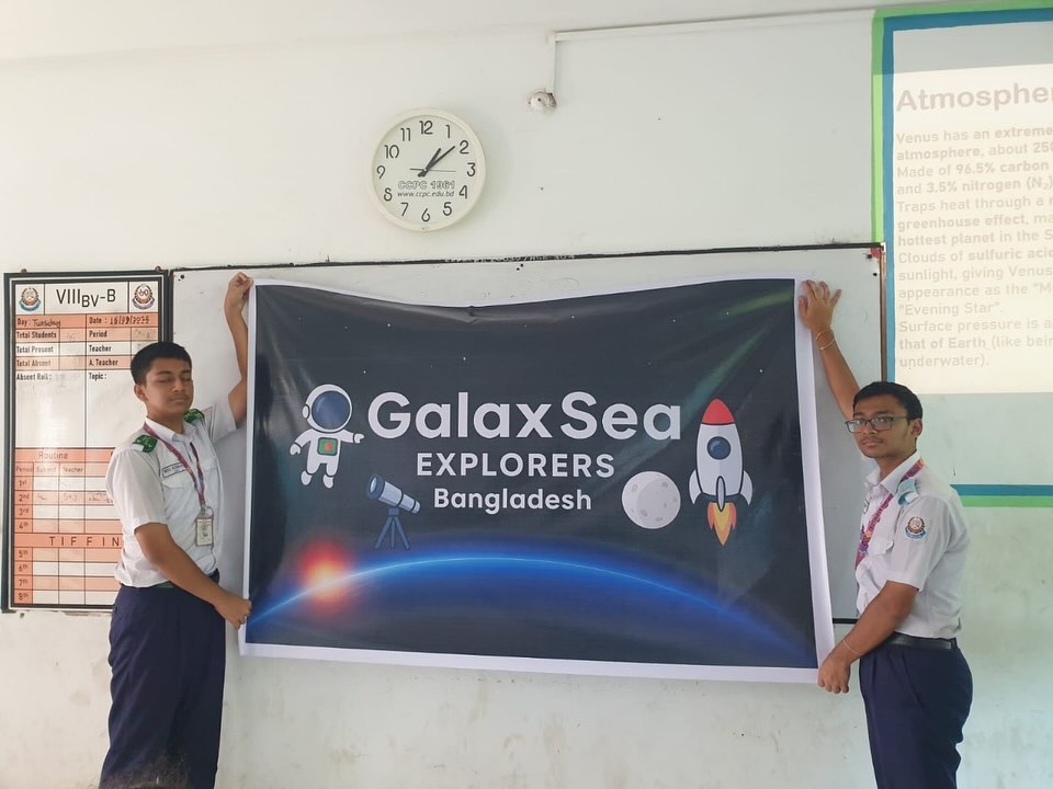 π§π© GalaxSea Explorers Bangladesh recently held its first official in-person camp/workshops! Chapter president Musfiqul Farhan and his team have been working very hard over the past few months to adapt our flagship curriculum to fit the needs and available resources in Bangladesh and were able to share about our solar system to peers and youth in the area. Theyβll be continuing tomorrow and throughout this with even more engaging events!! ππ