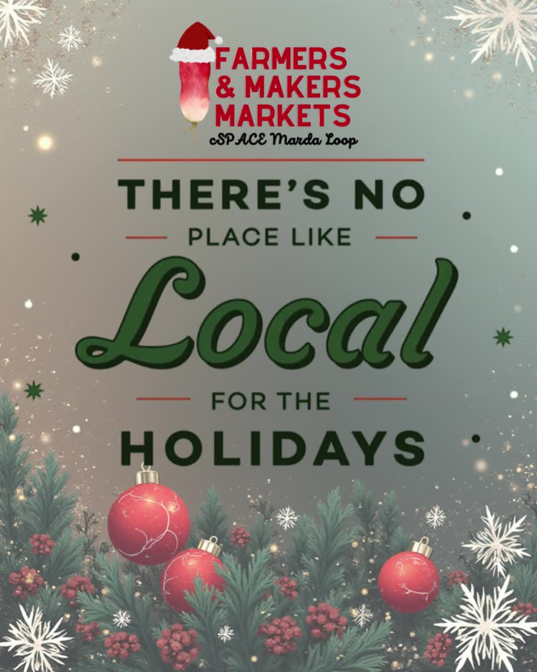 The Farmer's & Makers Christmas Market at cSPACE Marda Loop is a celebration of our local community. We are bursting with incredible makers, crafters, artists, and growers who pour their hearts into every unique item they create.
๐๏ธ When you shop our hallways, you're not just buying a giftโyou're supporting a local dream and putting money directly back into the Calgary community. Find handcrafted treasures, stunning art, delicious food, and fresh treats!
Make a day of it! Enjoy the sounds of live Christmas carollers, get creative at our family craft station, and capture those holiday memories.
Come shop local and feel good about your gifting this year! ๐
Friday November 14 3pm to 7pm
Saturday November 15 10am to 2pm
#christmasmarket #yycchristmas #yycchristmasmarket #calgarychristmasmarket #supportsmallbusiness #yycevents #SupportLocalCalgary #shoplocalyyc #yyc
@cspace.mardaloop @sarah.sociables @yyc.sociables @calgaryevents @whatsgoodcalgary @hurtinalbertian @campinkney