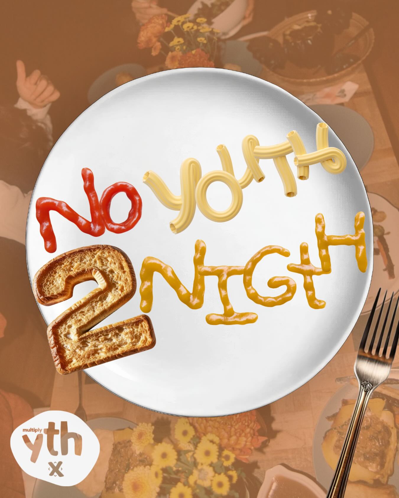 No service tonight, fam! 🦃✨
Go spend time with your loved ones and enjoy all the pre-Thanksgiving vibes — warm food, good laughs, and a little chill before the big feast tomorrow 😂🍽️
See you next week!
Love, Multiply Youth