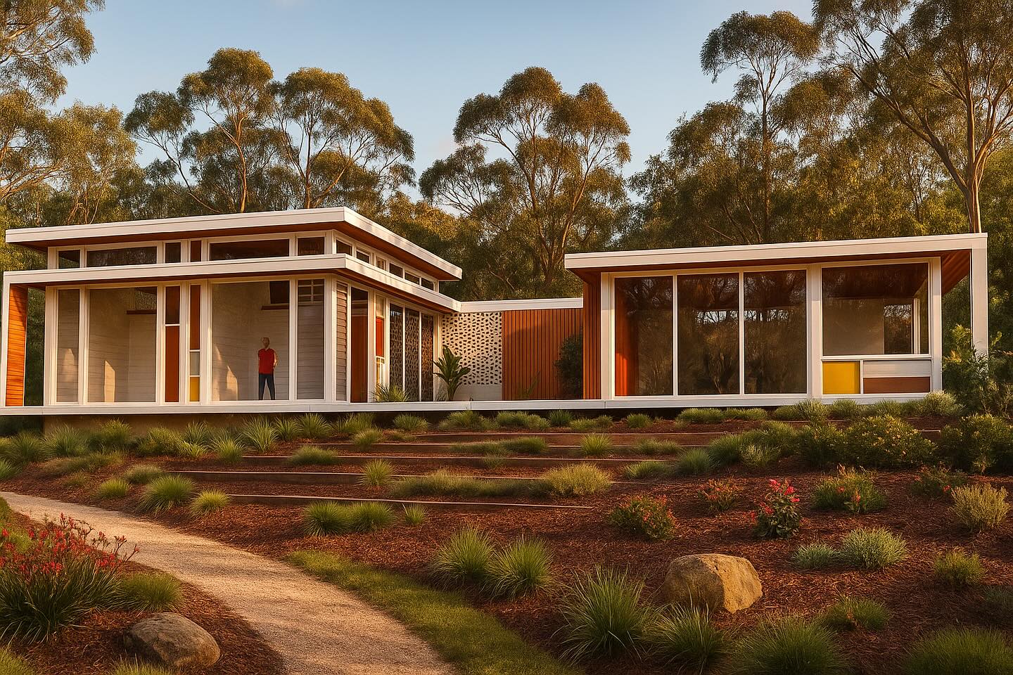 New project incoming. Stunning stained glass pods with high ceilings and an abundance of natural light and cross ventilation. Sitting amongst the Australian bush land like a work of art.
#midcenturyarchitecture #minimalist #architect #southcoastarchitect #stainedglass