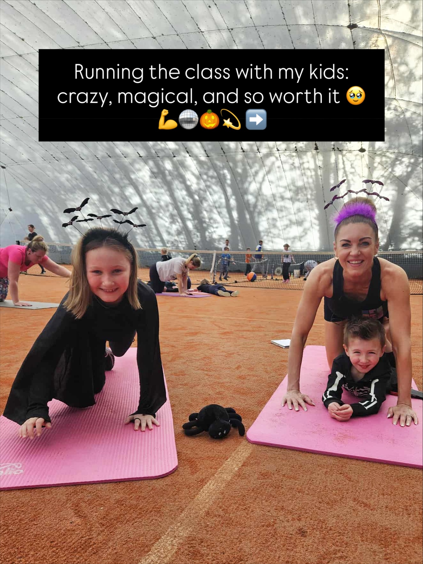 The photos don’t quite capture the madness of motherhood which I experienced at the front of my class on Friday 🤣🫣🤣
To be honest ladies, it was like one of THOSE times where you’re just glad you’re surrounded by like minded mums who GET IT 😆😆 BUT I LOVE IT ALL ❤️!
My heart wanted to burst - i’m bringing my favourite things together 🥹 Mummy fitness; supporting mums together and my two little beauties 🥰!
We move & make the magic happen as mums together 💖
This was also something different as the coaches @maidstone_tennis_academy offered coaching for the over 3 year old alongside the class as it was half term for some 🙌🎾
I’m now BEYOND excited for my Friday classes as we head back INSIDE THE STUDIO + into the festive season 🎄💃🏻 !
When is it acceptable to play Christmas music? 🤔🤣🪩🧑🎄
Pop me a msg if you’d like to pop along with or without your little one - everyone is welcome 🤗!! Or visit www.lbbclasses.com
#mummymotivation #workoutwithkids #mummyfitness #workoutsformums #fitnessmum #fitnessfamily #reallifemotherhood #mumlifeuk #mumssupportmums #mumsinkent #maidstonemums #kentmums #legsbumsandbubbas @freedomleisuremaidstone
