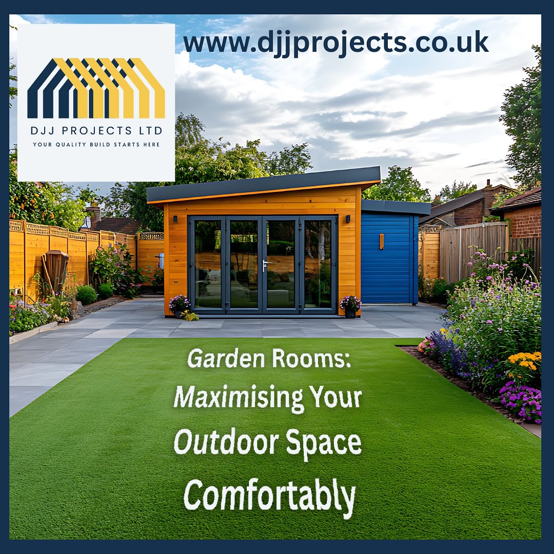 Whether you’re looking for a dedicated home office, a gym, a creative studio, or simply a peaceful spot to unwind, a garden room offers a modern solution, all without the disruption or cost of a full home extension
For homeowners across Essex, Suffolk, and East London, these versatile outdoor spaces are transforming the way people live, work, and relax
Whether you’re dreaming of a quiet workspace, a creative escape, or simply a beautiful retreat, DJJ Projects can help design and build a garden room that fits your life perfectly
Read our latest blog: https://www.djjprojects.co.uk/post/garden-rooms-maximising-your-outdoor-space-comfortably
Get in touch today
www.djjprojects.co.uk
#djjprojectsltd #dayinthelifeofabricklayer
#goldentrowel #generalbuilders
#essexbuilders #buildersofessex
#extensions #refurb
#newbuilds #bricklayers
#essexbricklayers #guildofmastercraftsmen
#carpentry #projectmanagement