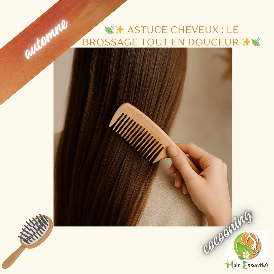 🍃✨ Astuce cheveux : le brossage tout en douceur ✨🍃
Un brossage adapté, c’est la clé pour garder des cheveux en bonne santé 💇♀️.
Nos conseils simples :
🌿 Utilisez une brosse à poils souples ou un peigne en bois → plus doux pour la fibre.
🌿 Commencez toujours par les pointes, puis remontez progressivement vers les racines → fini les gros nœuds !
🌿 Brossez vos cheveux matin & soir, même sans coiffage, pour stimuler la circulation du cuir chevelu et éviter la casse.
🌿 Pour les cheveux fragiles ou bouclés : préférez un brossage sur cheveux légèrement humides avec un soin démêlant.
👉 Au salon, nous pouvons aussi vous conseiller les bons outils & soins naturels adaptés à votre chevelure 🌸.
#HairEssentielChalon #AstuceCheveux #BrossageDoux #HairSpa