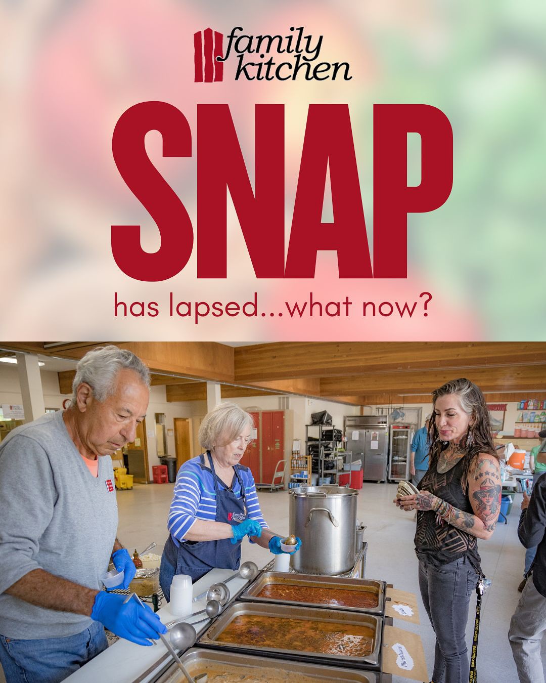 Thank you for being here as we continue to navigate the need created by the lapse of SNAP funding this month. Although the USDA announced they would be issuing $6 billion in contingency funds towards the program, these payments are not sufficient to cover full payments, and they are delayed in their distribution. That means it’s up to us to continue to step up and address this urgent need in our community.
Volunteering, donating, and collecting food items are the best ways you can help right now. Thank you for your generosity! Please let us know if you have any questions.