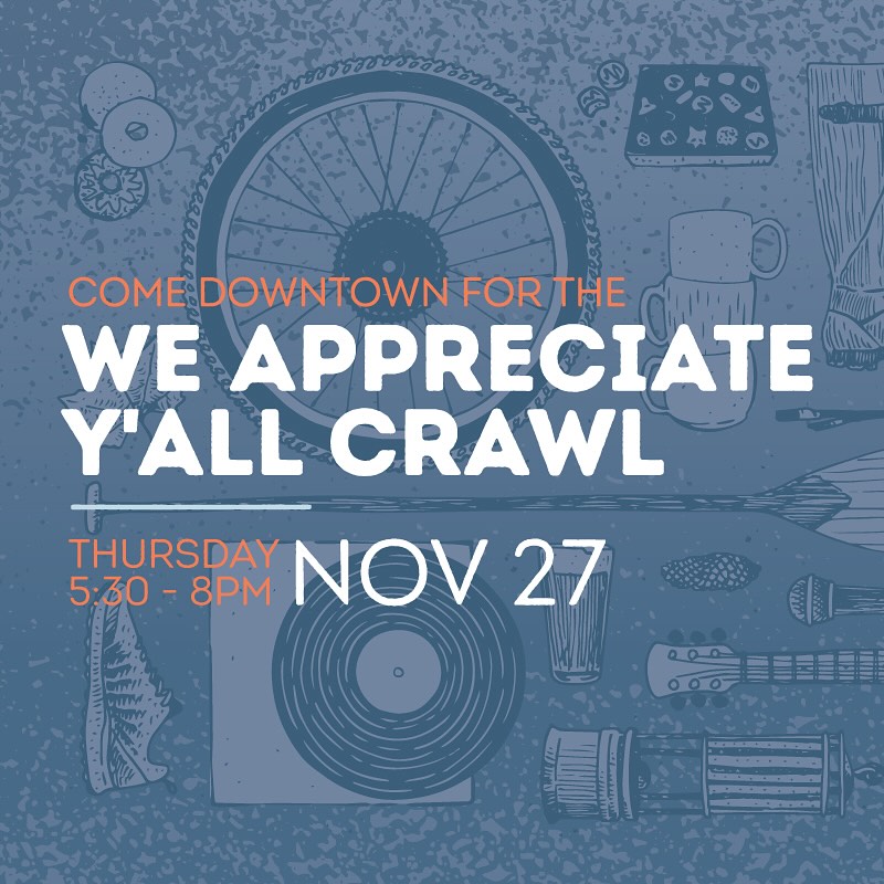 Visit participating downtown Cumberland retailers on Thursday November 27 from 5:30 to 8pm. Grab a passport from any participating retailers, then visit the shops to get your passport stamped for your chance to win local swag. Be treated along the way to yummies, prizes, sales and more!
Our businesses are better with you in them ❤
So we want to say thanks y’all!